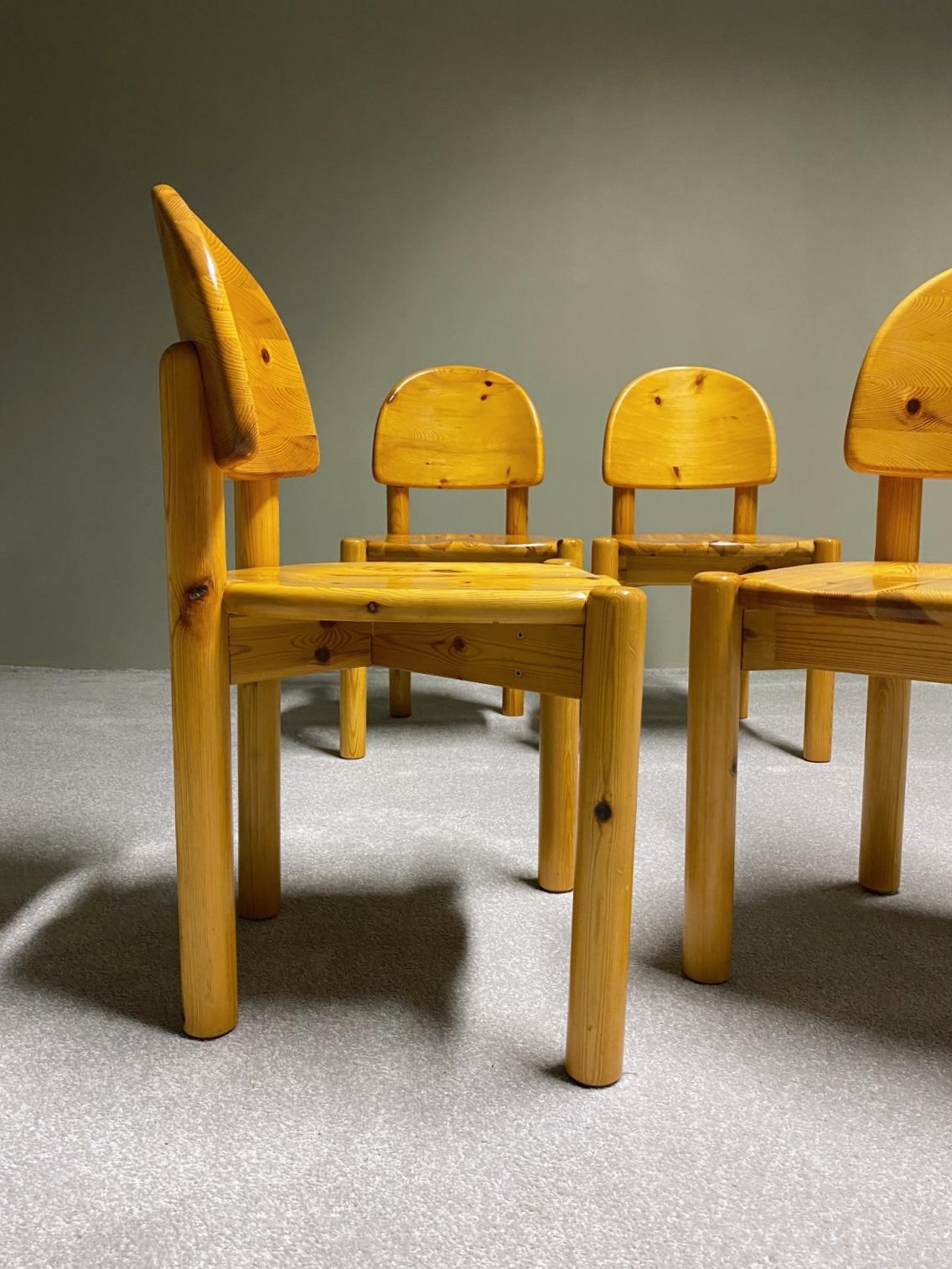 Rainer Daumiller for Hirtshals Savvaerk Dining Set, Solid Pine, 1970s, Denmark For Sale 6