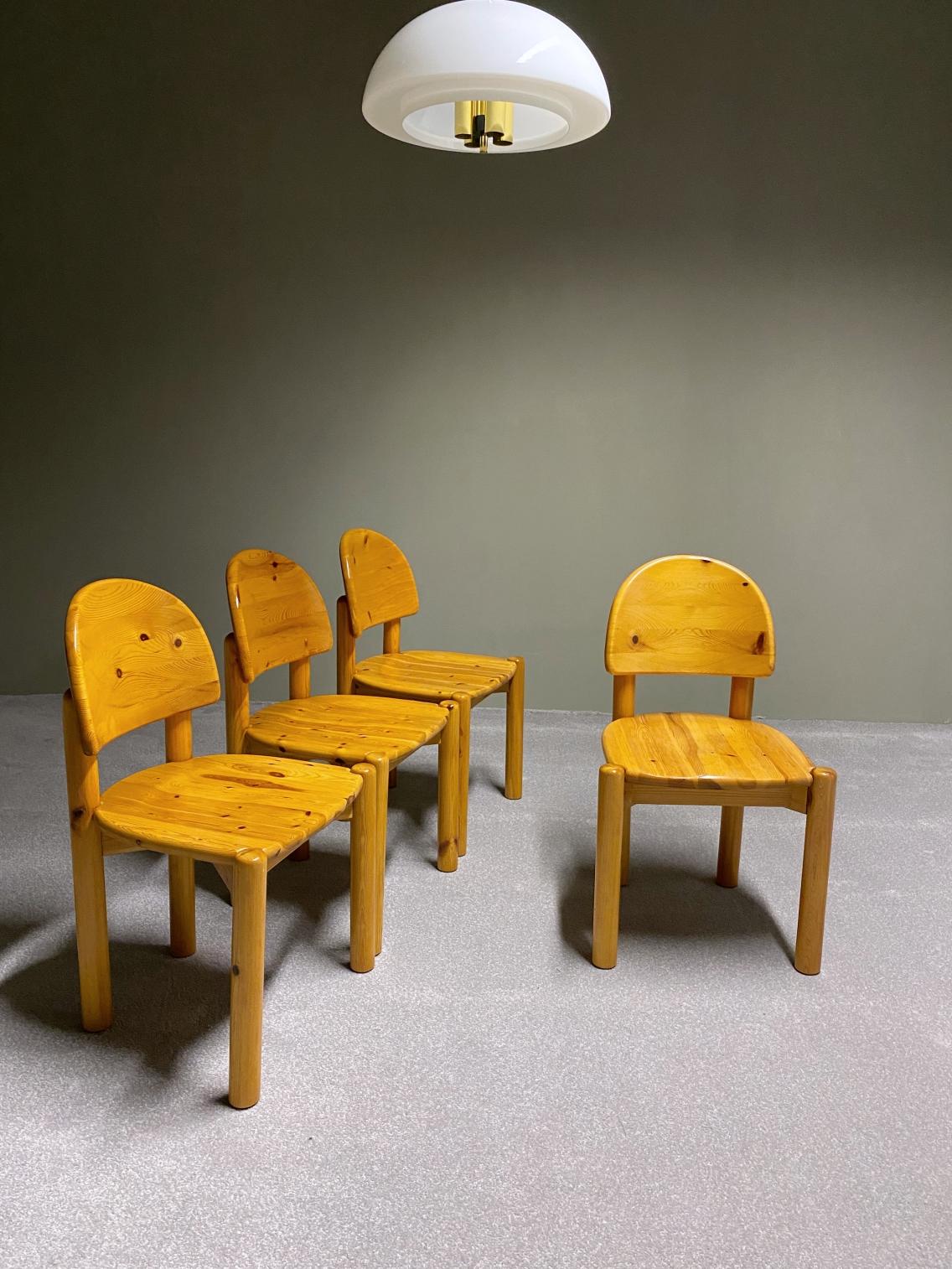 Ensemble de salle à manger Rainer Daumiller pour Hirtshals Savvaerk en pin massif, 1970, Danemark en vente 1