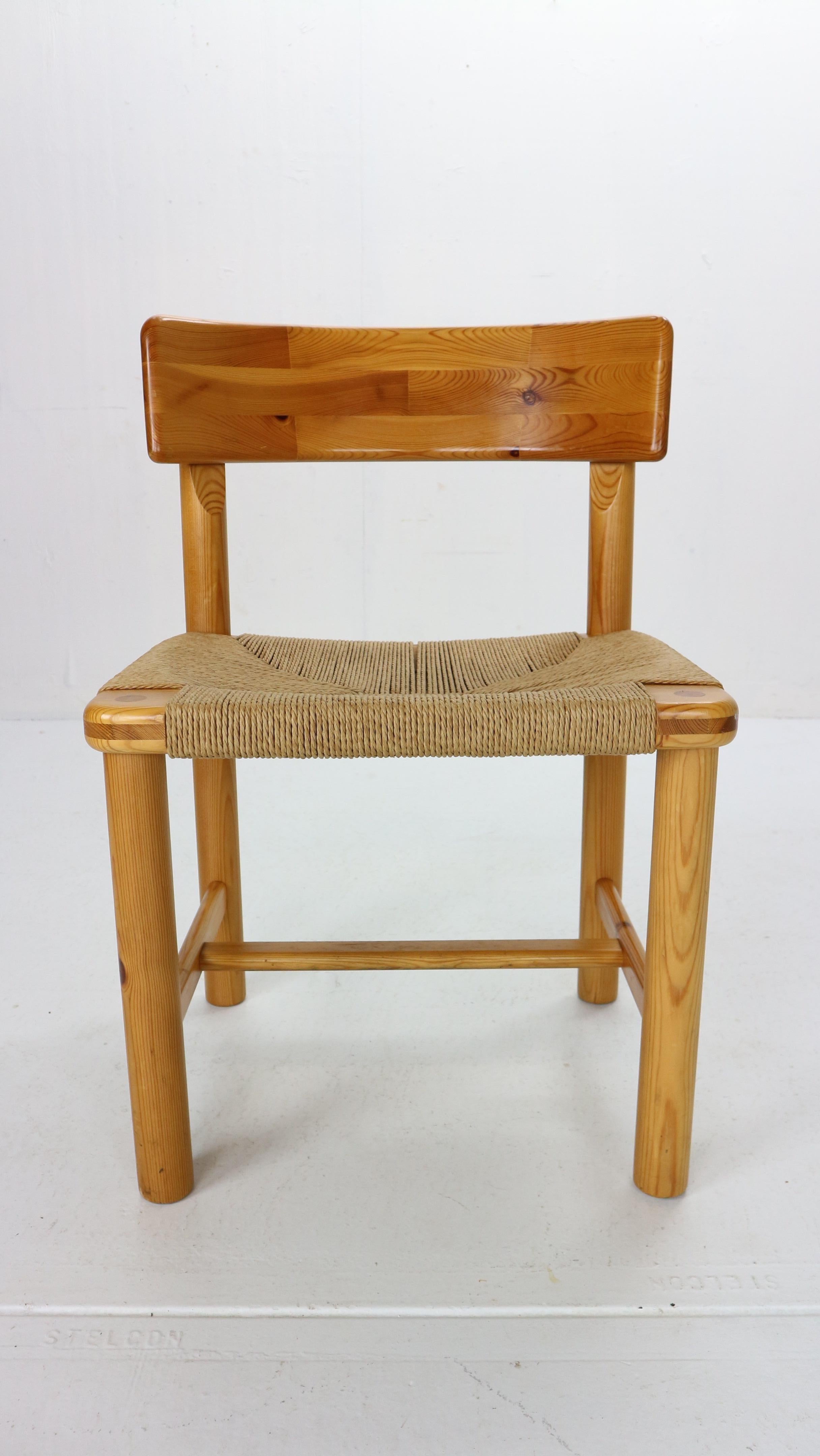 Rainer Daumiller for Hirtshals Sawmill Set of 6 Dining Room Chairs, Denmark 1970 2