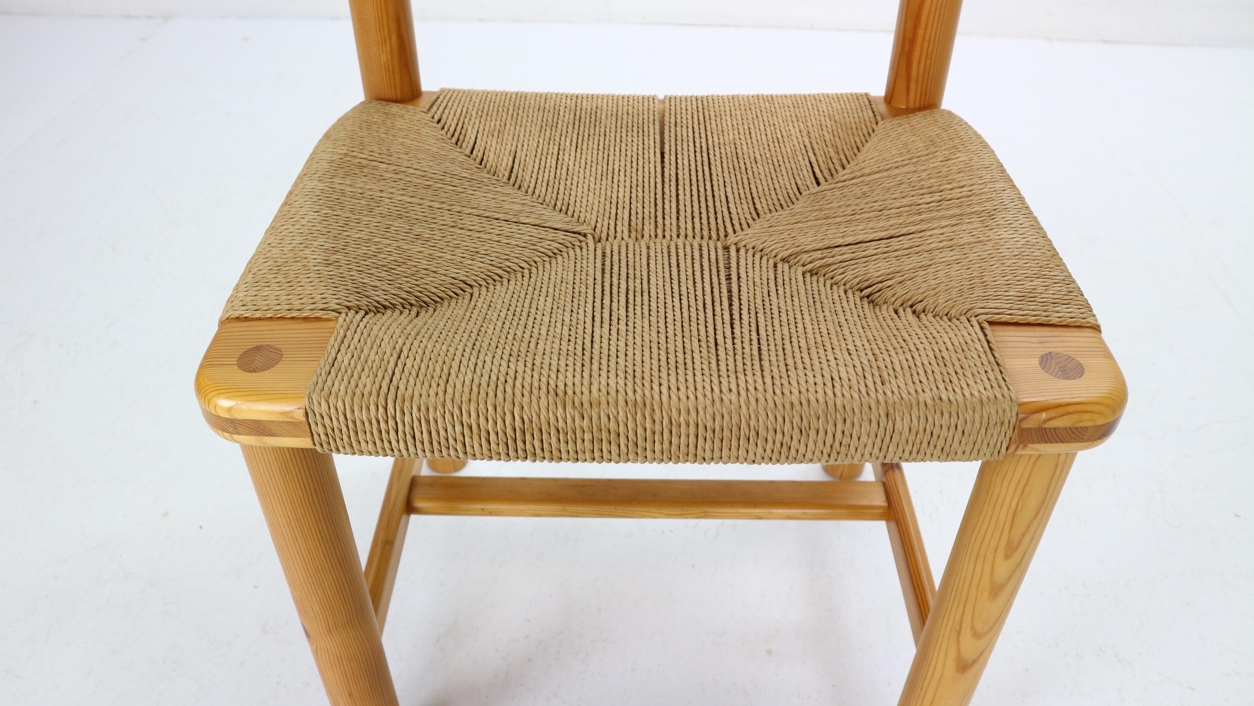 Rainer Daumiller for Hirtshals Sawmill Set of 6 Dining Room Chairs, Denmark 1970 6