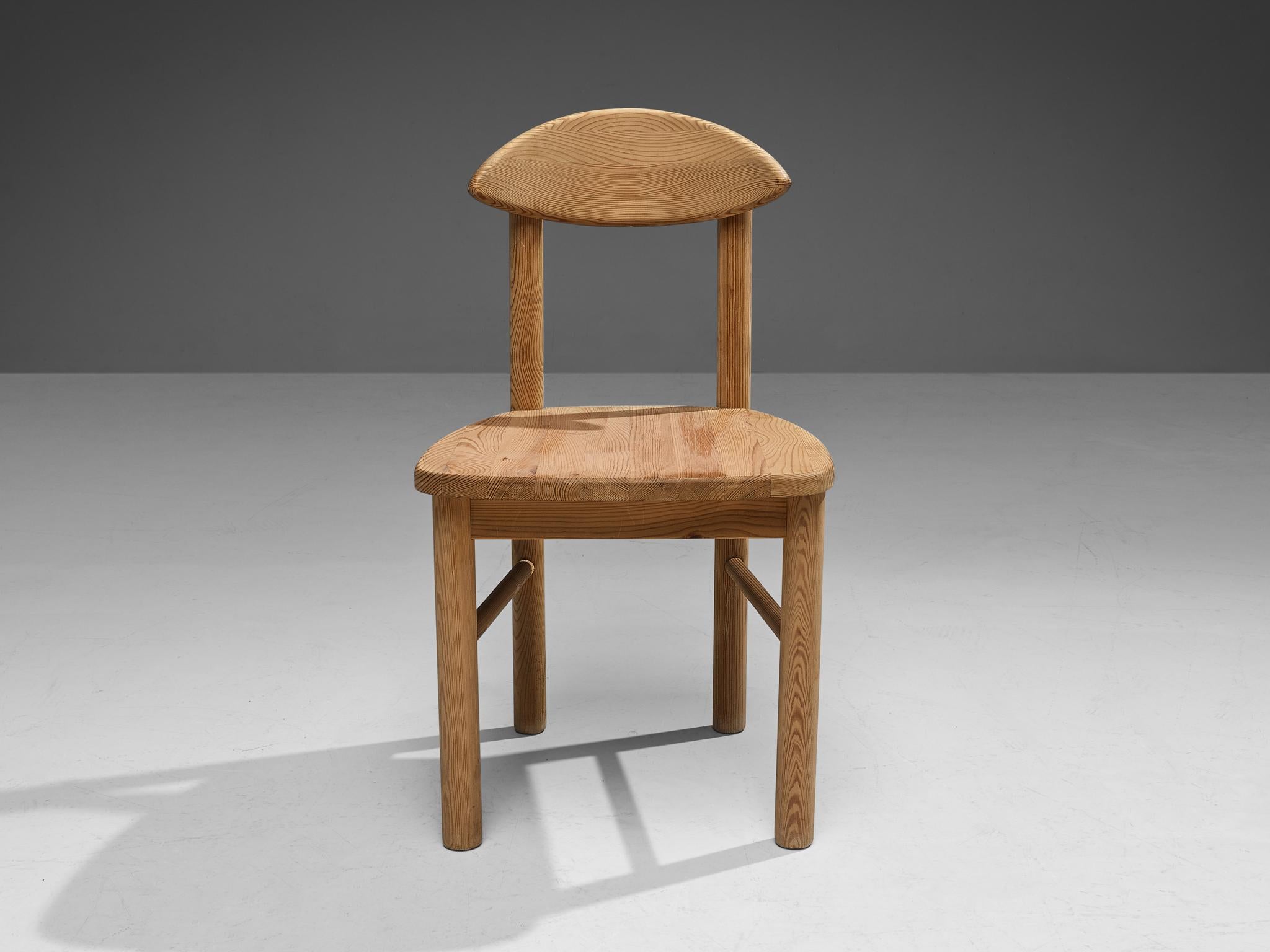 Rainer Daumiller for Hirtshals Sawmill Set of Eight Dining Chairs in Pine For Sale 4