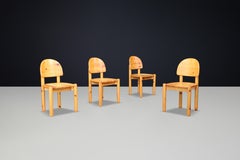 Rainer Daumiller pour Hirtshals Sawmill ensemble de quatre chaises de salle à manger, Danemark 1970