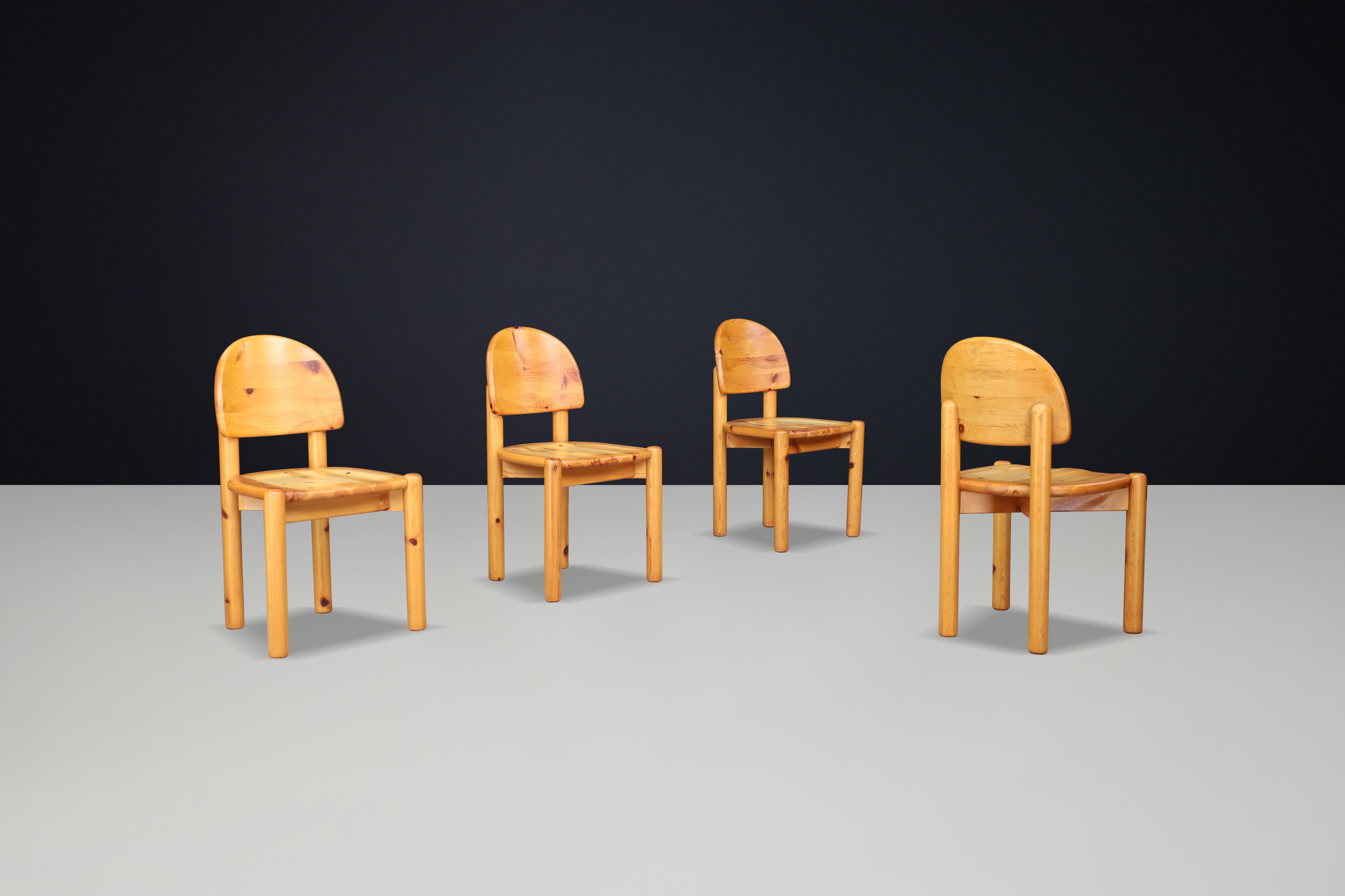 Scandinavian Modern Rainer Daumiller for Hirtshals Sawmill set of four dining chairs, Denmark 1970 For Sale