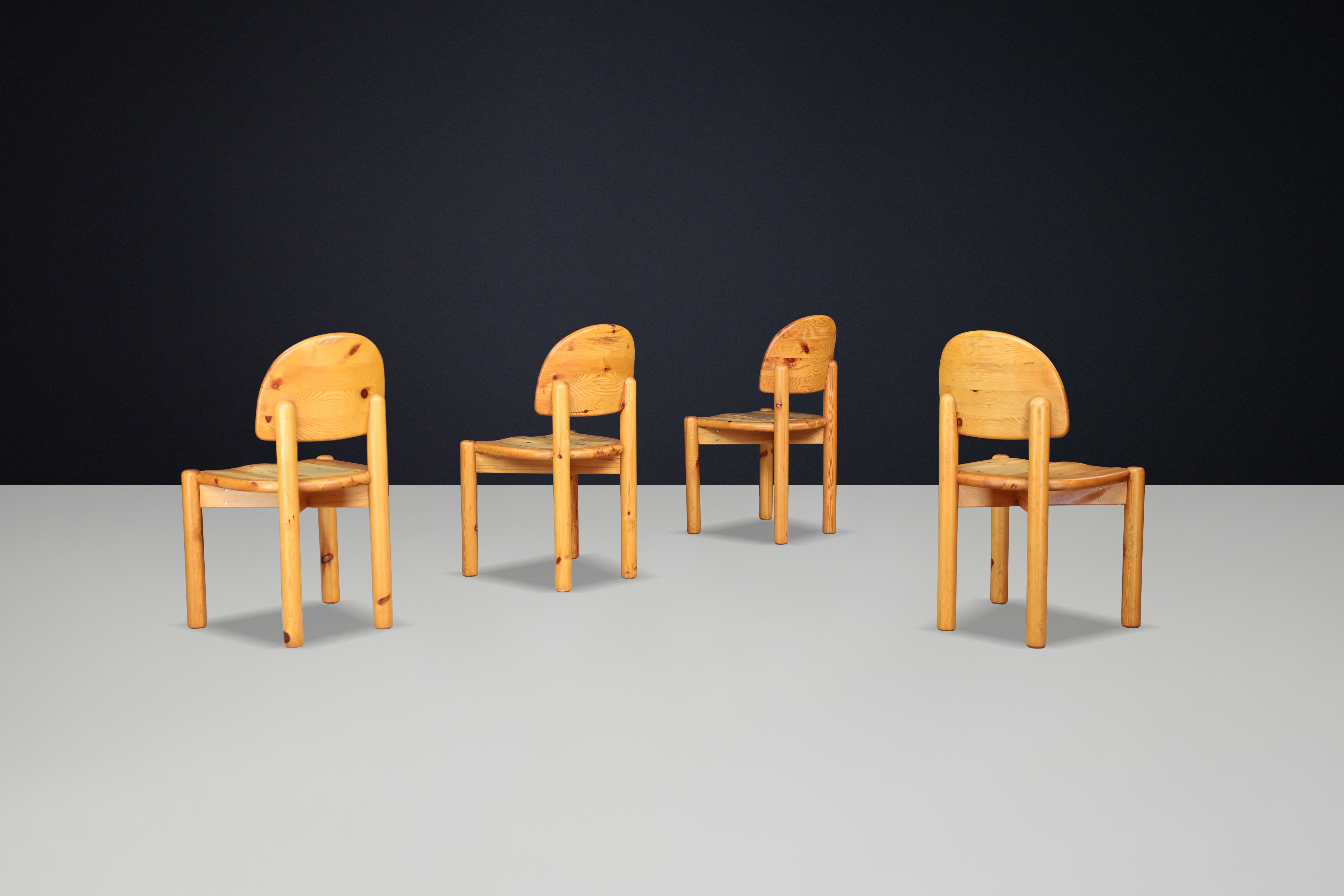 Rainer Daumiller for Hirtshals Sawmill set of four dining chairs, Denmark 1970 In Good Condition For Sale In Almelo, NL