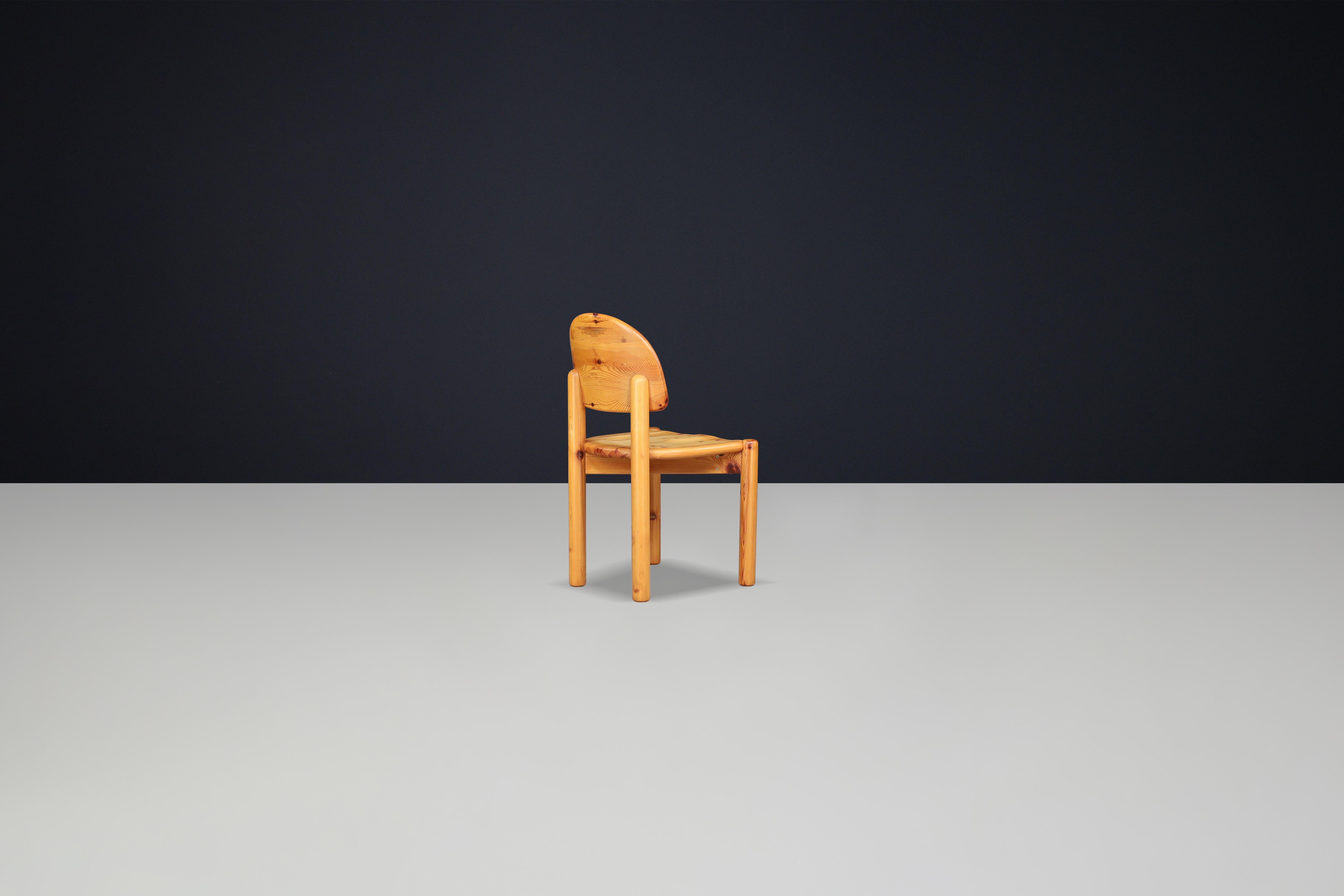 Late 20th Century Rainer Daumiller for Hirtshals Sawmill set of four dining chairs, Denmark 1970 For Sale