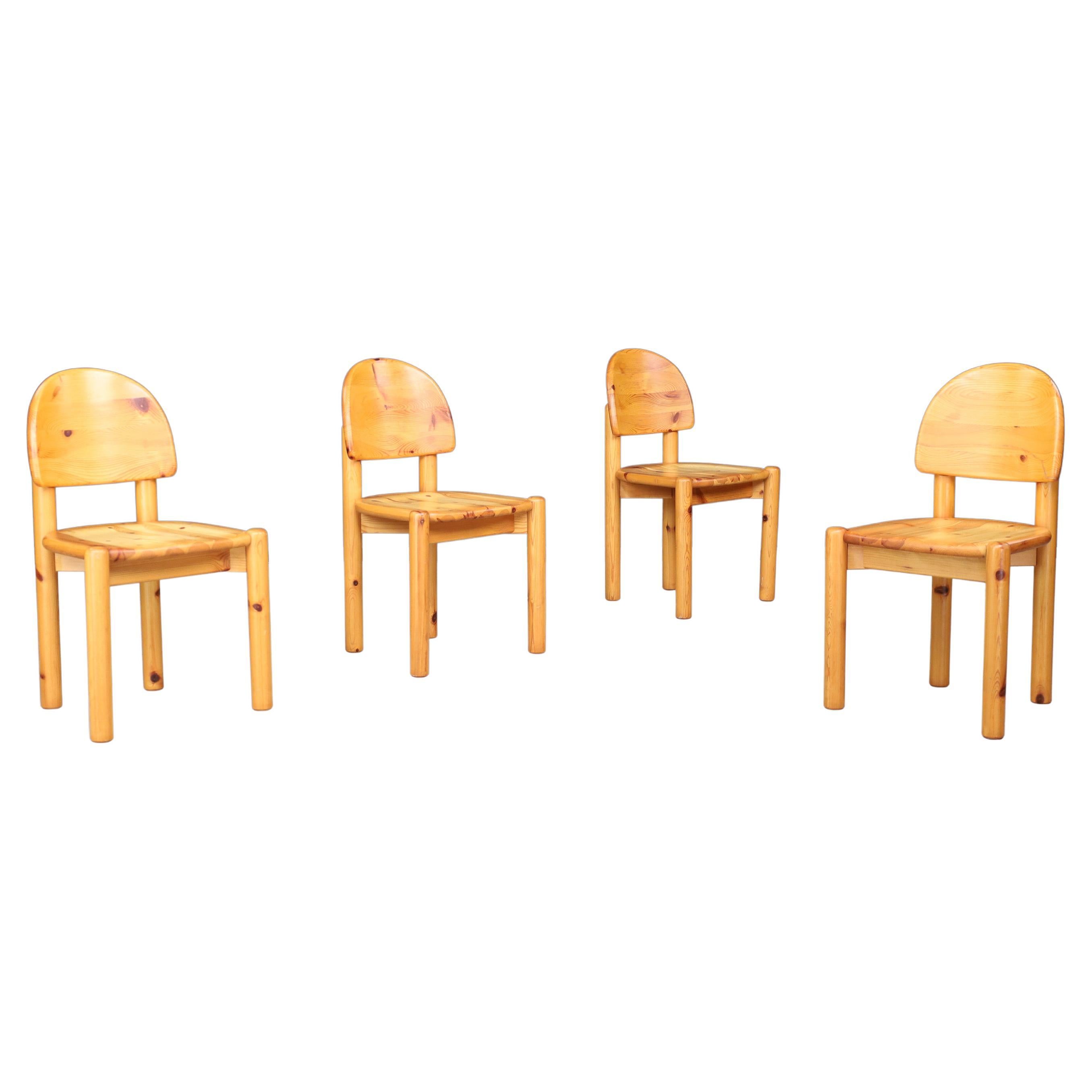 Rainer Daumiller for Hirtshals Sawmill set of four dining chairs, Denmark 1970