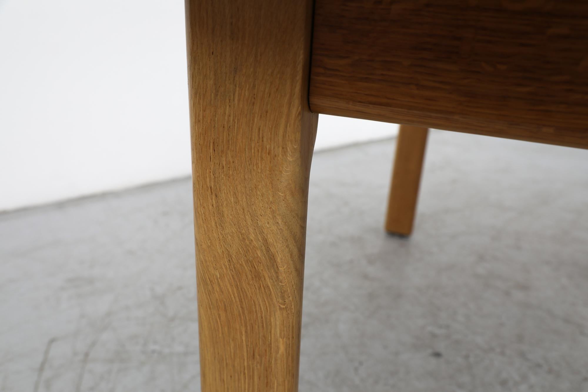 Rainer Daumiller Inspired Solid Oak Dining Table with Rounded Edges For Sale 5