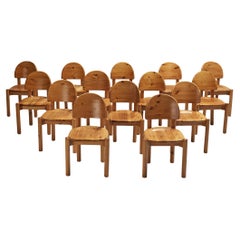 Rainer Daumiller Large Set of Dining Chairs in Pine