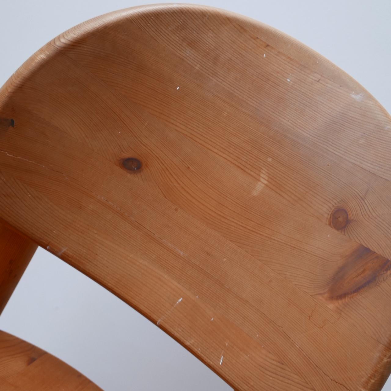 Rainer Daumiller Midcentury Pine Dining Chairs '6' 4