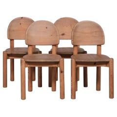 Rainer Daumiller Mid-Century Pine Dining Chairs 'Set of 4'