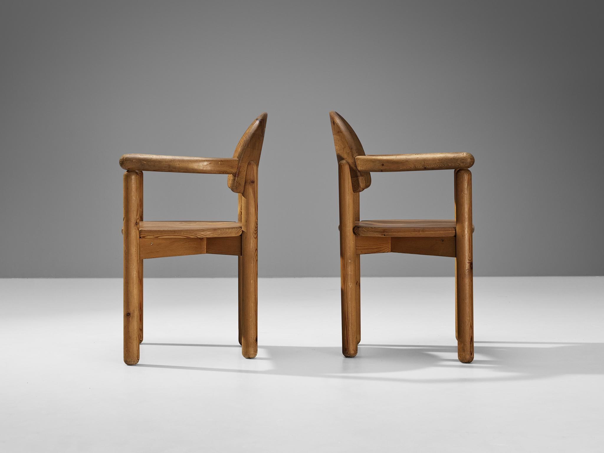 Danois Paire de fauteuils Rainer Daumiller en pin en vente