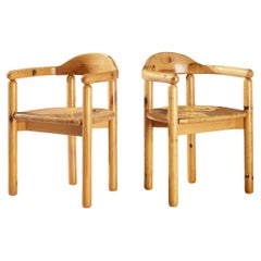 Retro Rainer Daumiller Pair of Dining Chairs in Pine