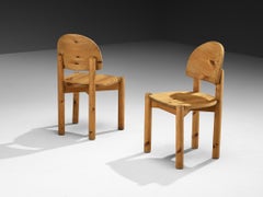 Rainer Daumiller Pair of Dining Chairs in Solid Pine