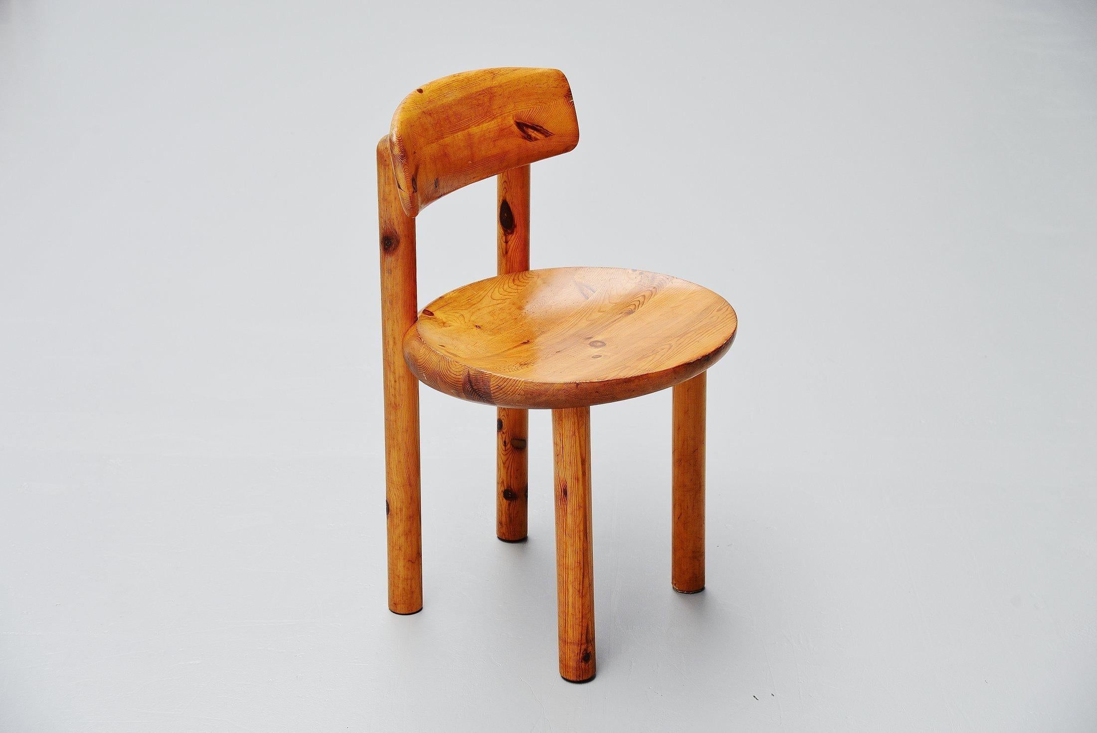 Rainer Daumiller Pine Chairs Set of 12 Denmark 1970 2