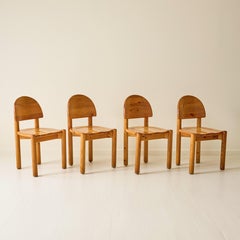 Rainer Daumiller Pine Dining Chairs, set of 6, 1970s