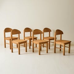 Rainer Daumiller Pine Dining Chairs, set of 6, 1970s