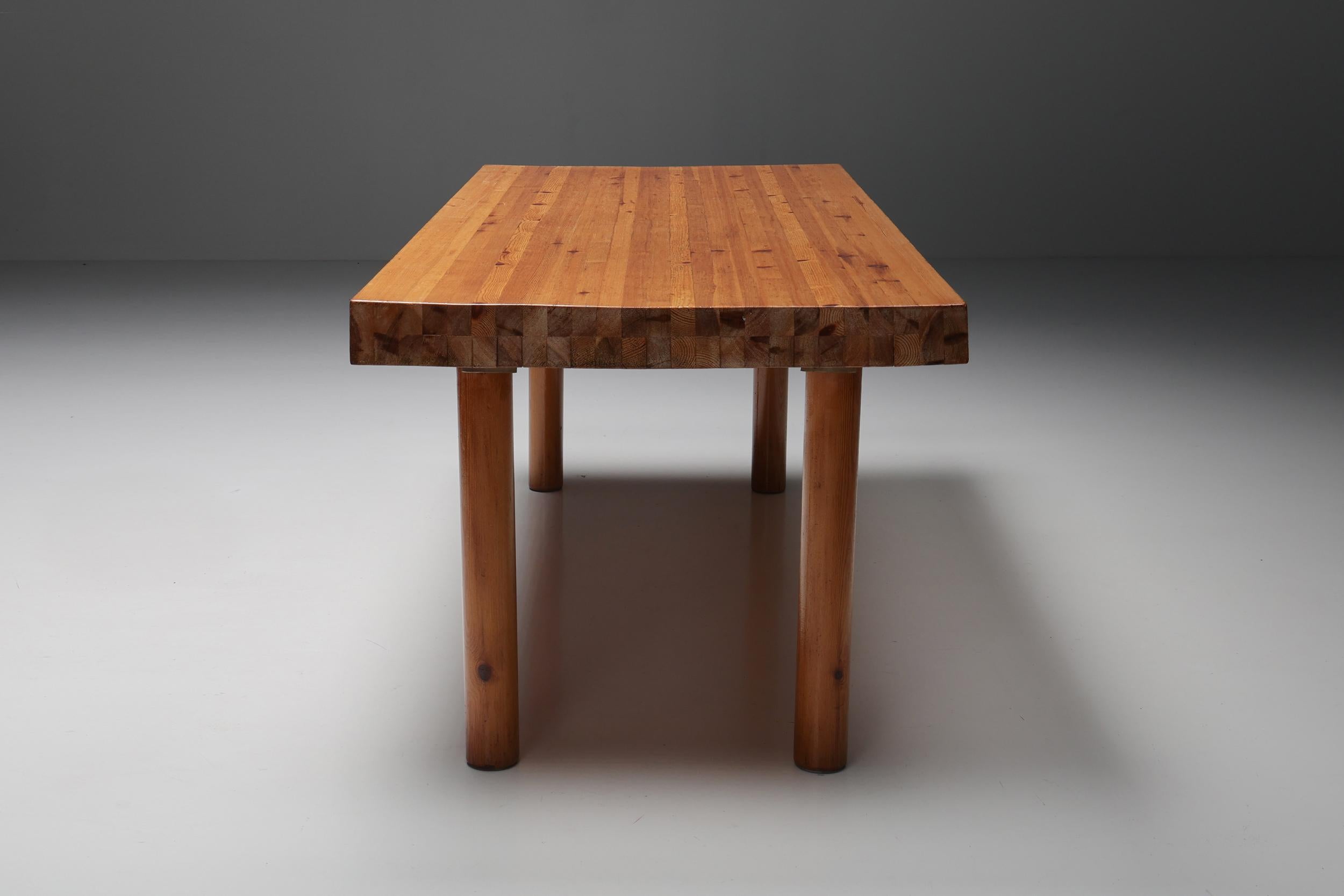 Late 20th Century Rainer Daumiller Pine Dining Table, Danish Design, Mid-Century, 1970's
