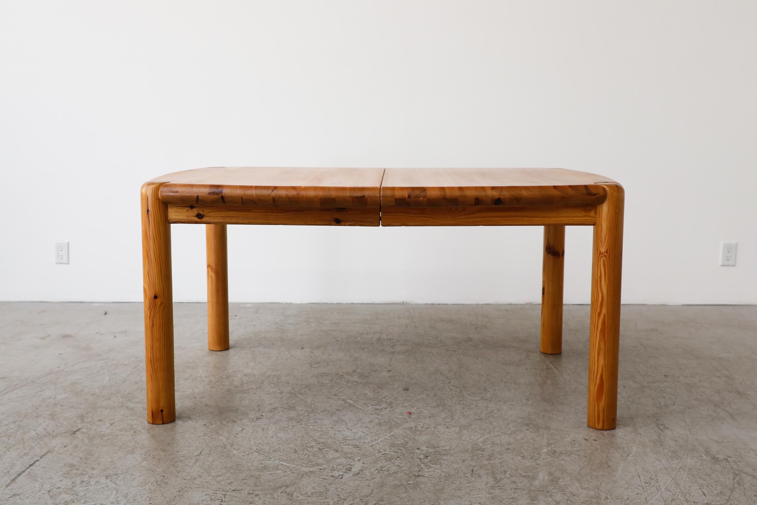 Rainer Daumiller Pine Dining Table with Leaf for Hirtshals Savvaerk For Sale 4