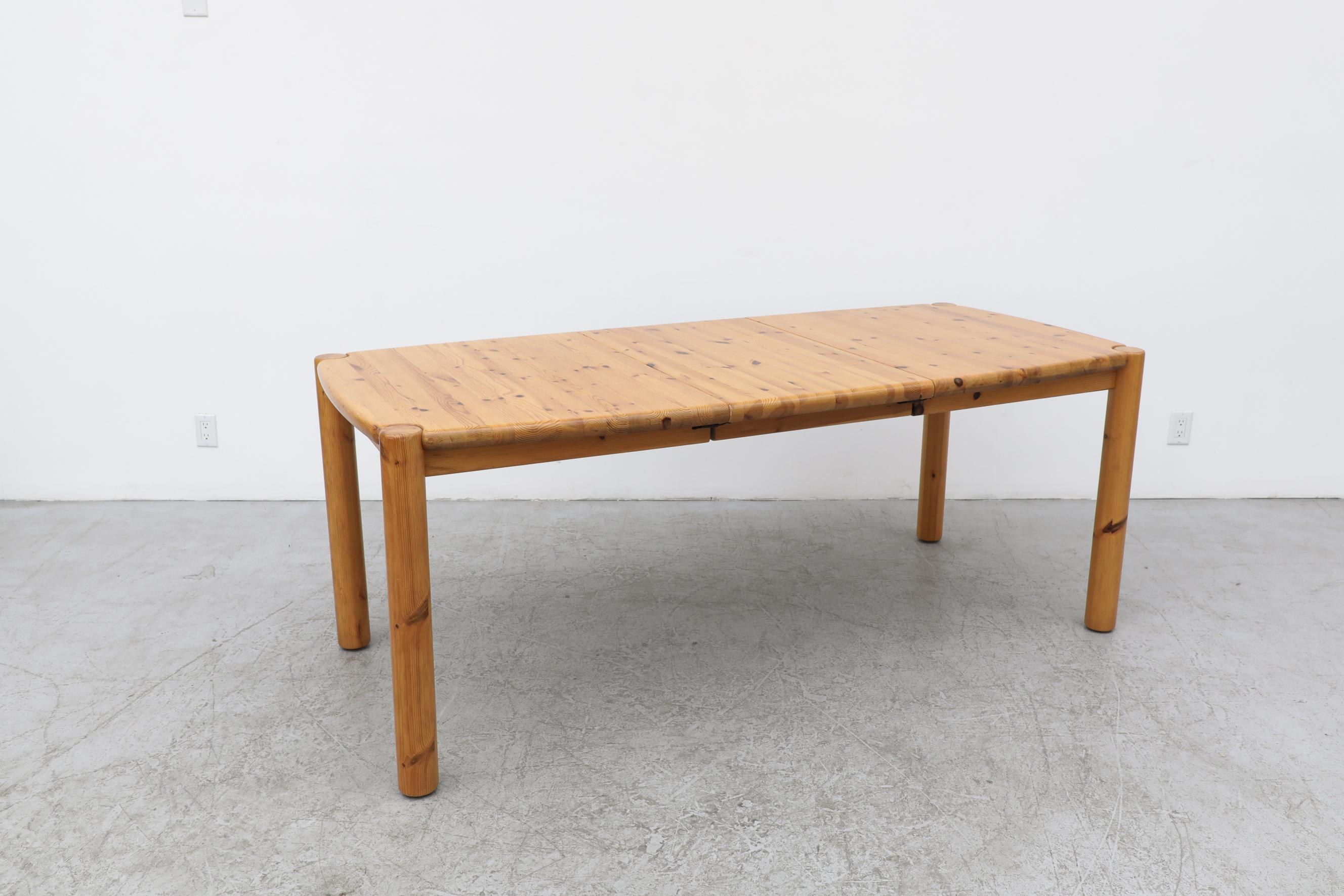Rainer Daumiller Pine Dining Table with Leaf 8