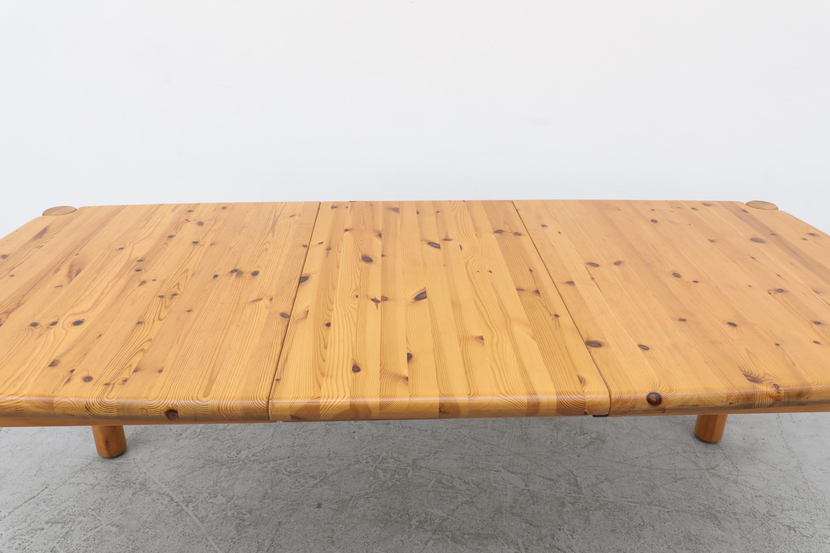 Rainer Daumiller Pine Dining Table with Leaf 10