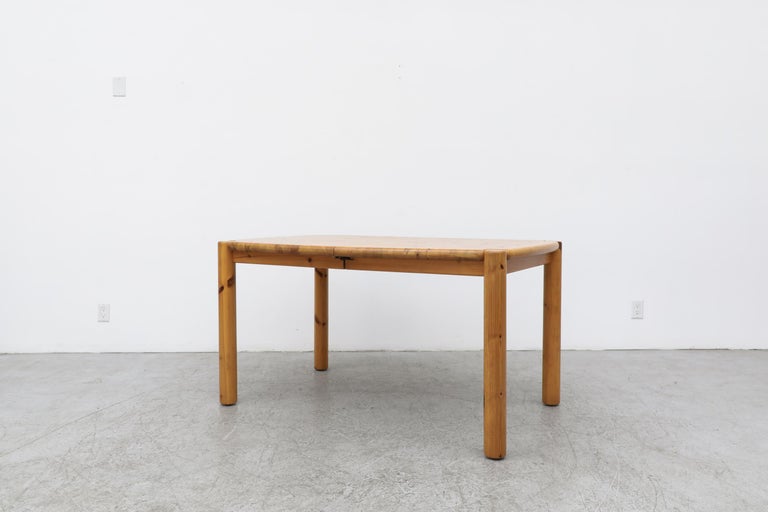 Mid-Century Modern Rainer Daumiller Pine Dining Table with Leaf For Sale