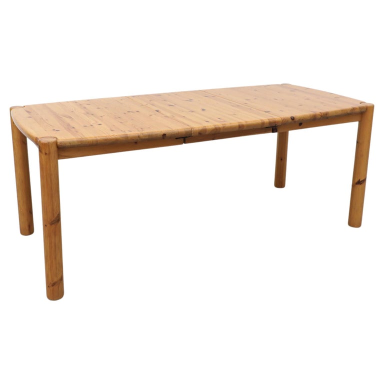 Rainer Daumiller Pine Dining Table with Leaf For Sale