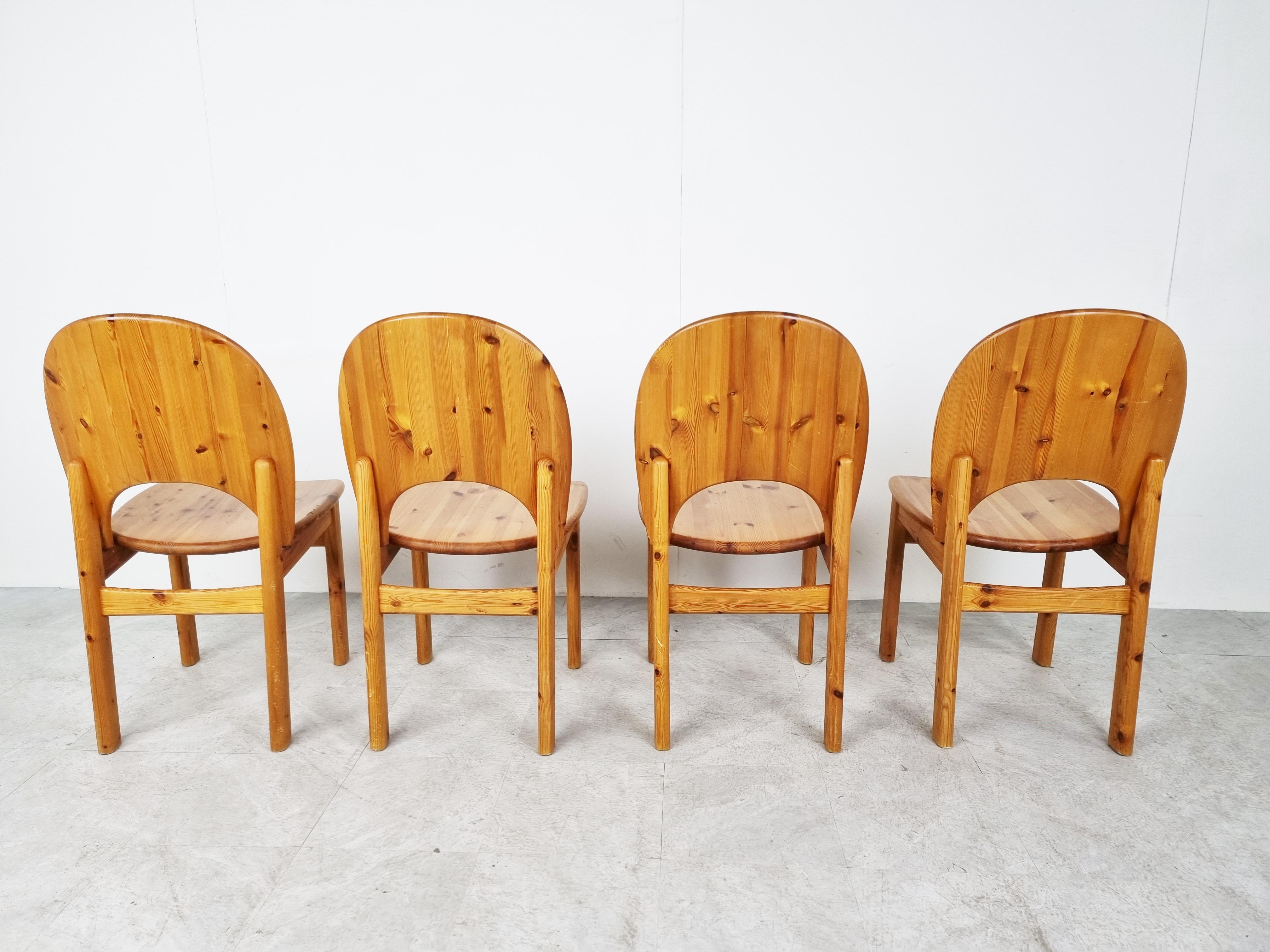 Rainer Daumiller Pine Wood Dining Chairs for Hirtshals Savvaerk - Set of 4 - 198 4