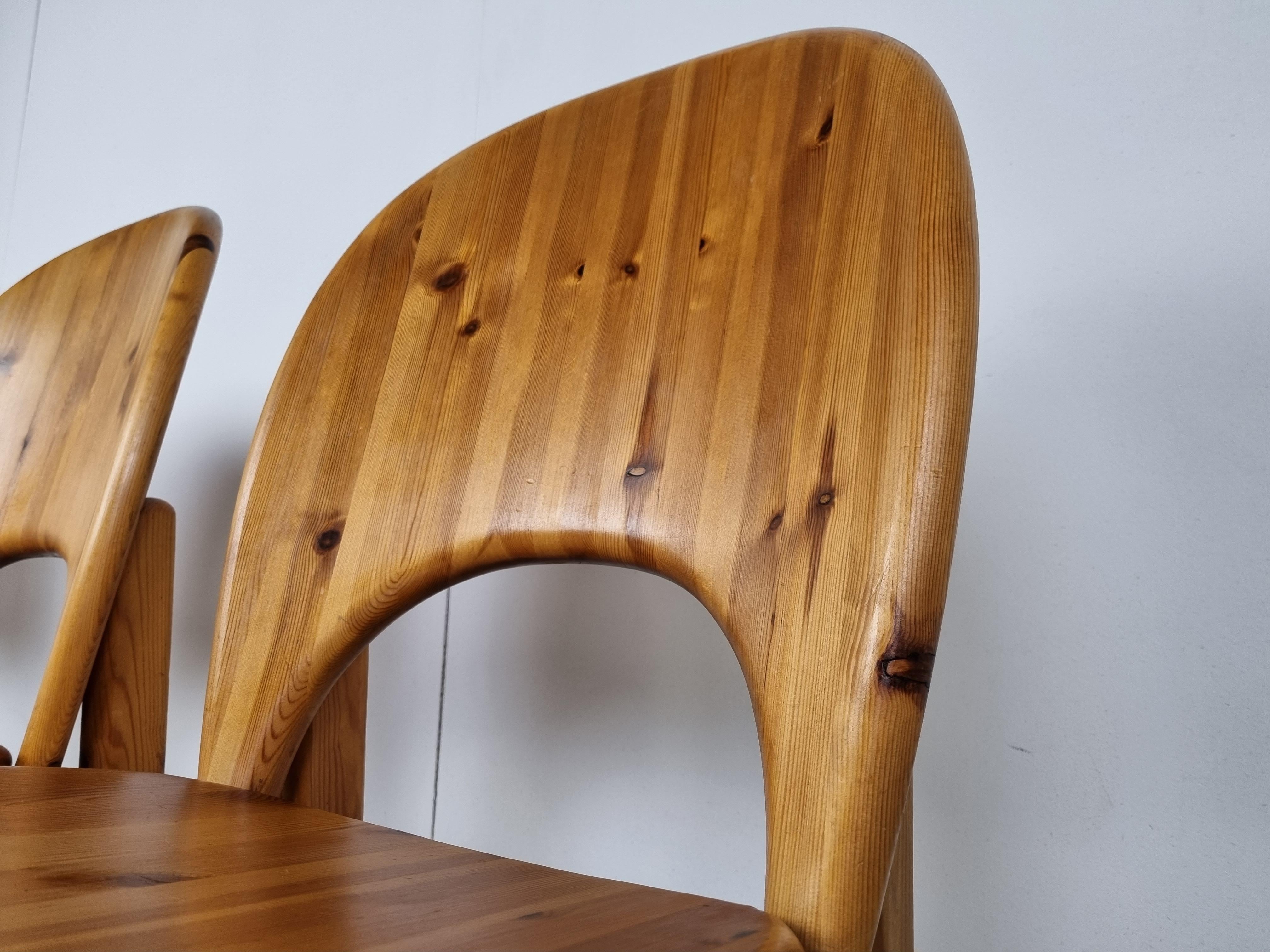 Rainer Daumiller Pine Wood Dining Chairs for Hirtshals Savvaerk - Set of 4 - 198 2