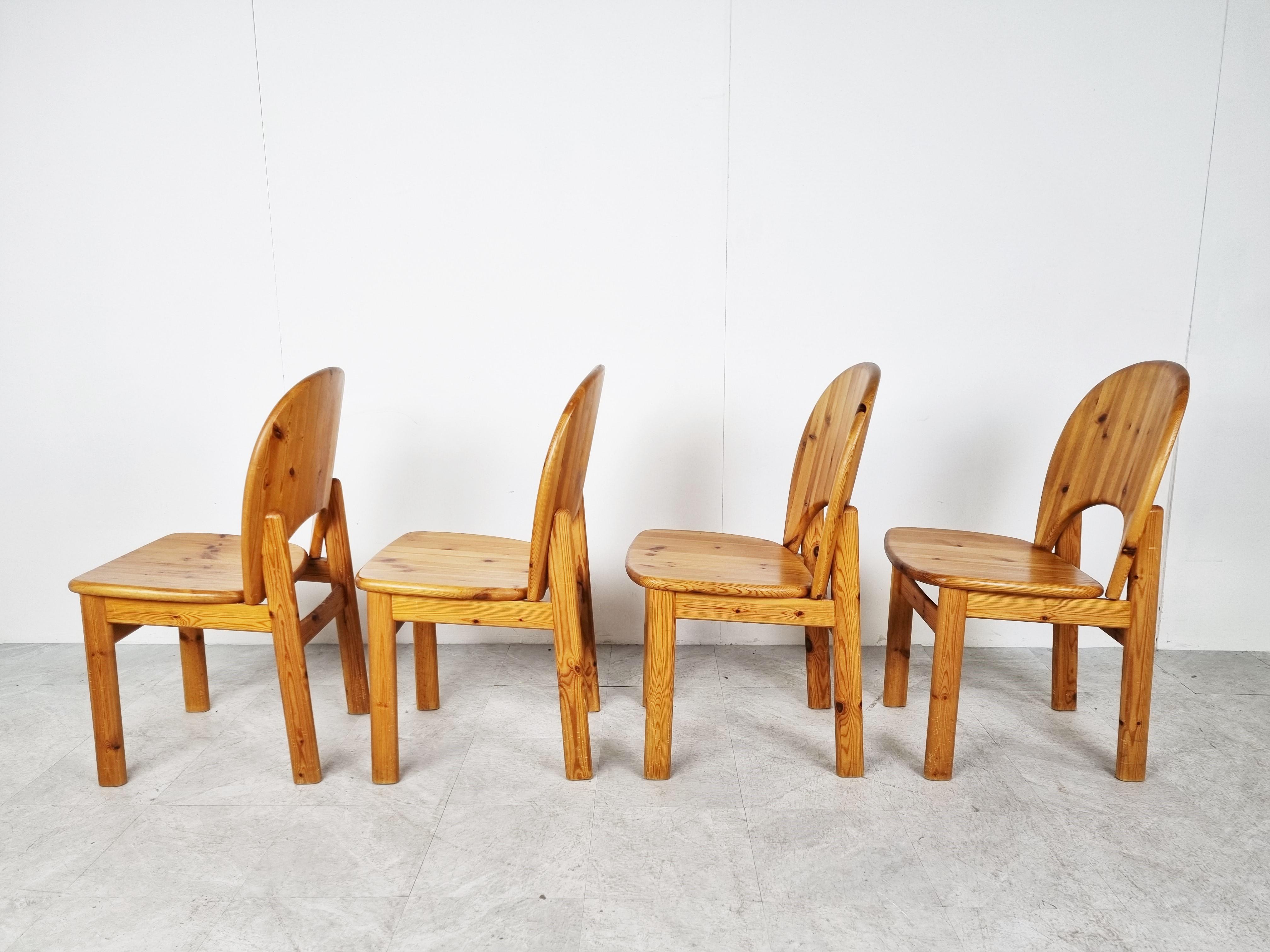 Rainer Daumiller Pine Wood Dining Chairs for Hirtshals Savvaerk - Set of 4 - 198 3
