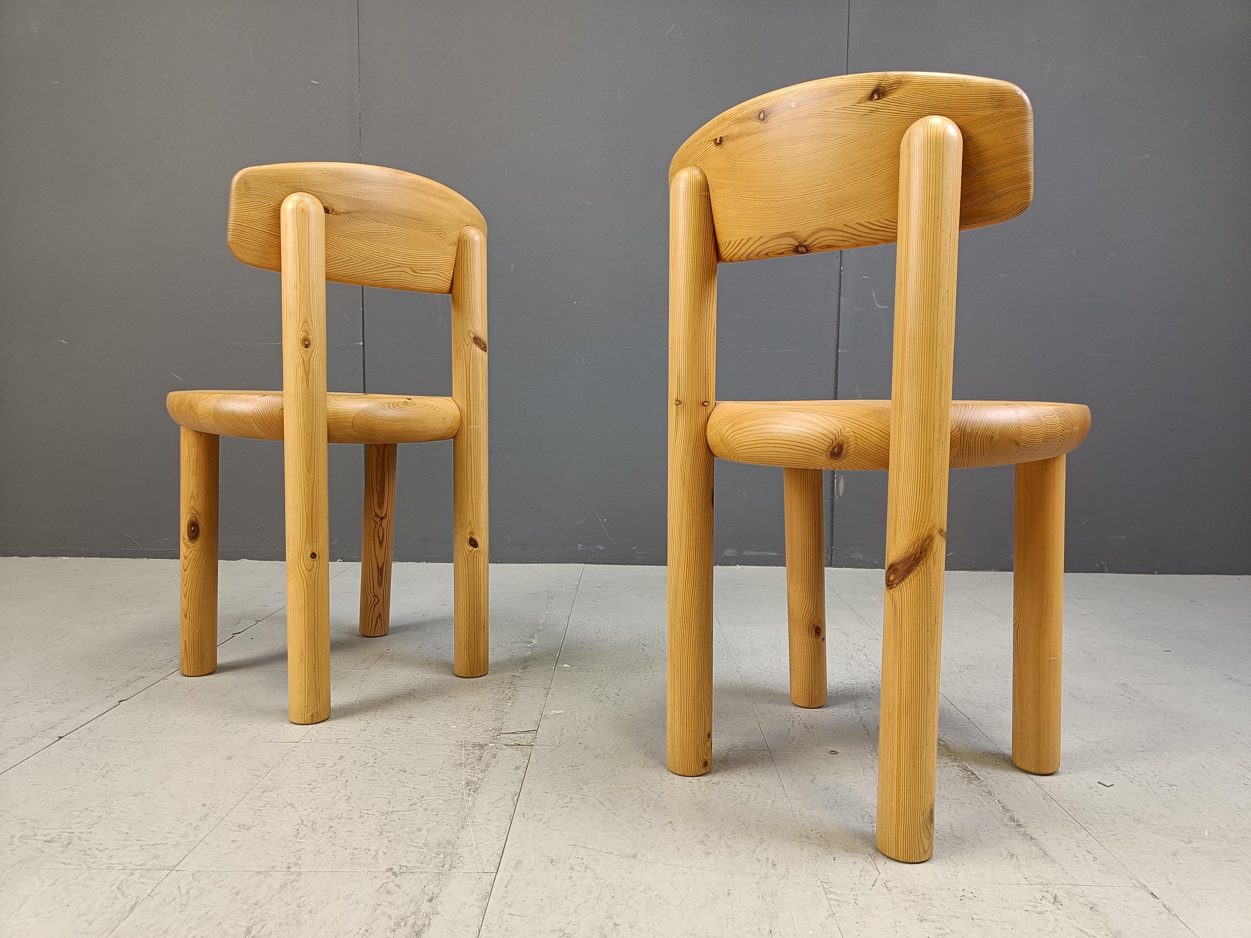 Danish Rainer Daumiller pine wood dining chairs for Hirtshals Savvaerk - set of 4