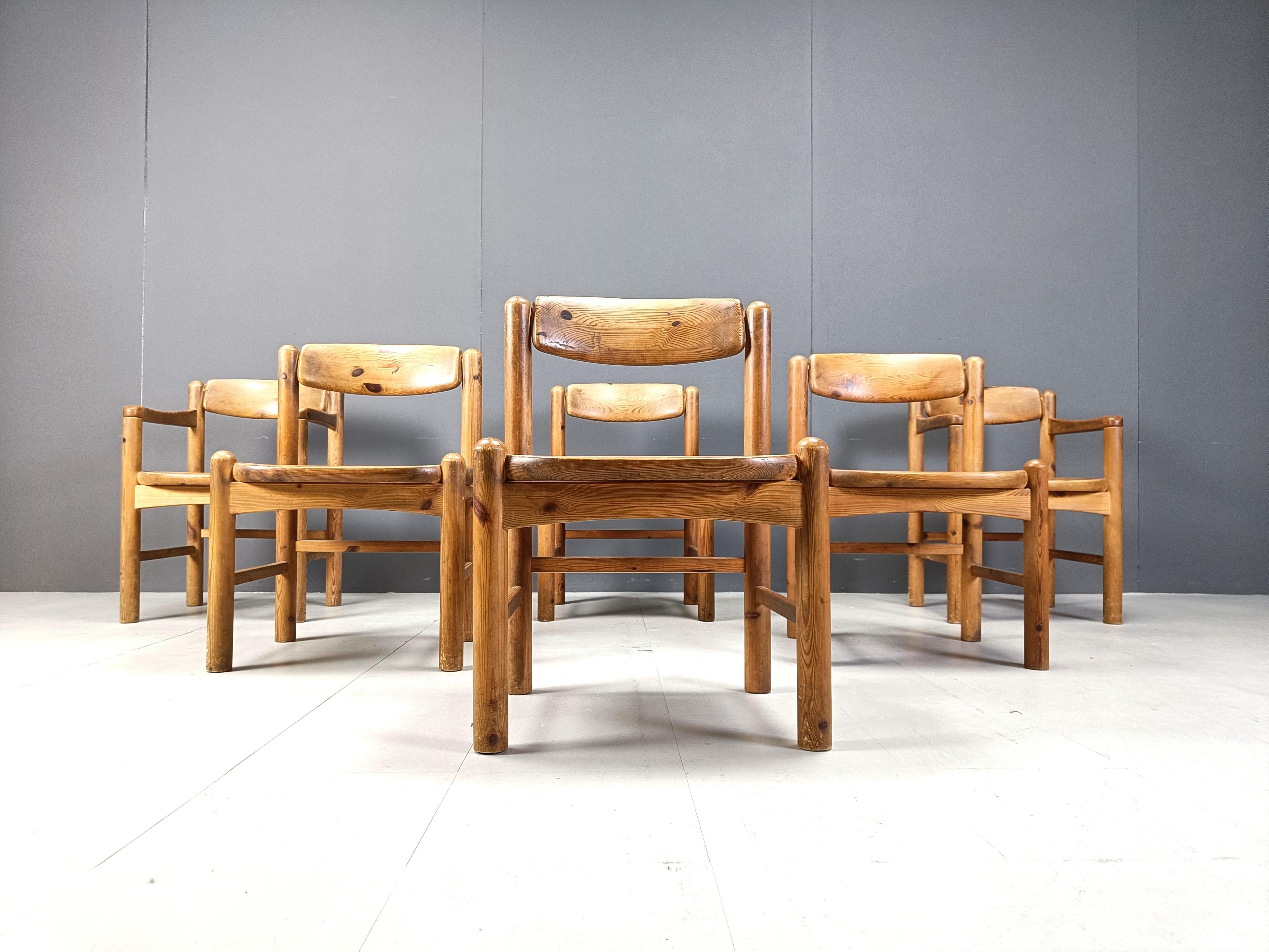 Rainer Daumiller Esszimmerstühle aus Kiefernholz für Hirtshals Savvaerk - 6er-Set - 197 (Ende des 20. Jahrhunderts) im Angebot