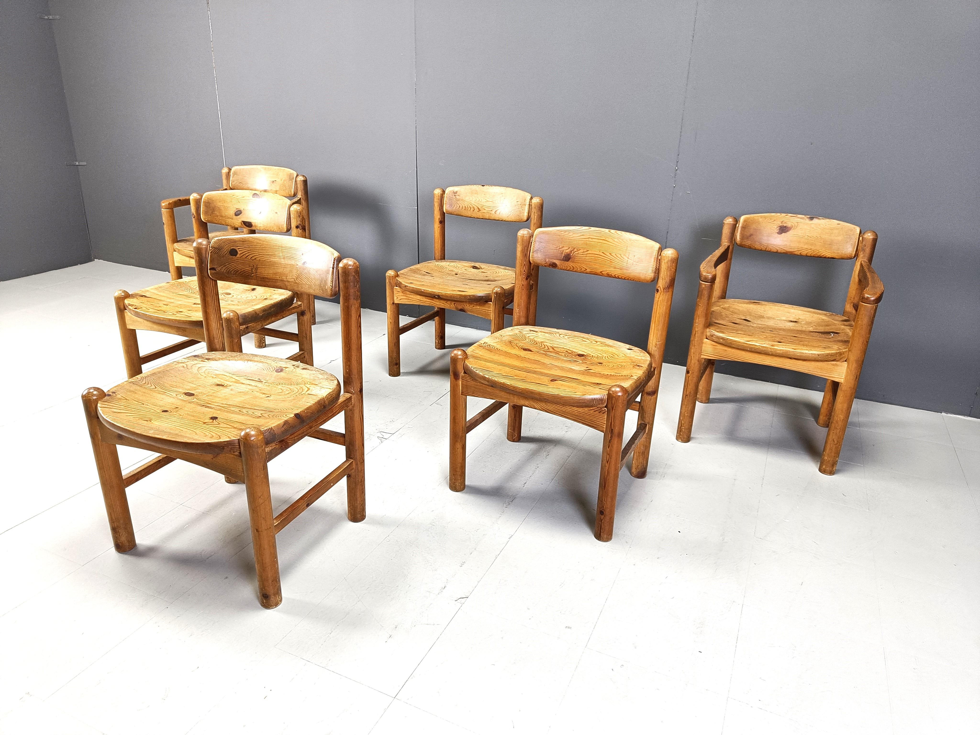 Rainer Daumiller Esszimmerstühle aus Kiefernholz für Hirtshals Savvaerk - 6er-Set - 197 im Angebot 1