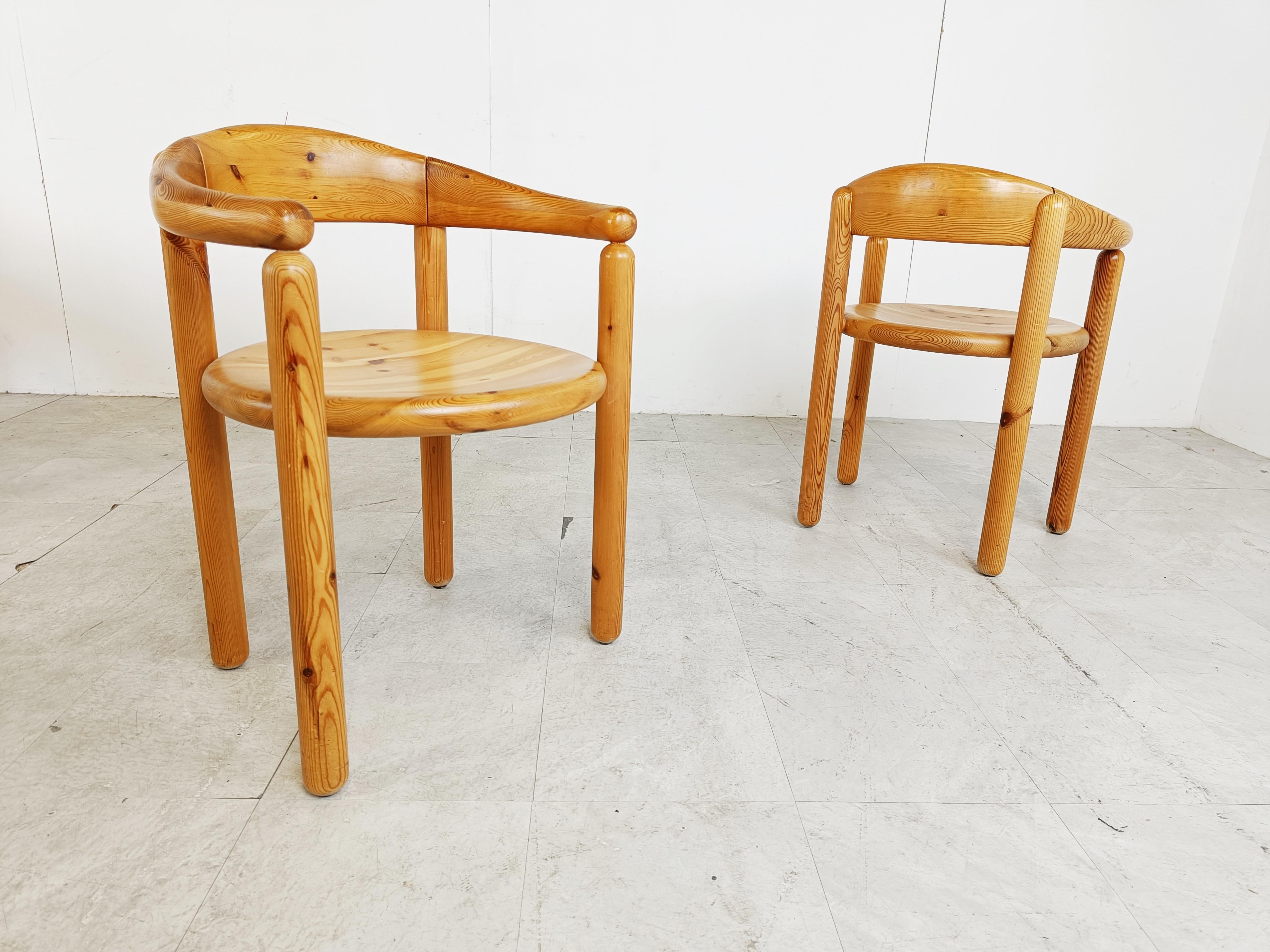 Rainer Daumiller Pine Wood Dining Chairs for Hirtshals Savvaerk Set of 6, 1980s 4