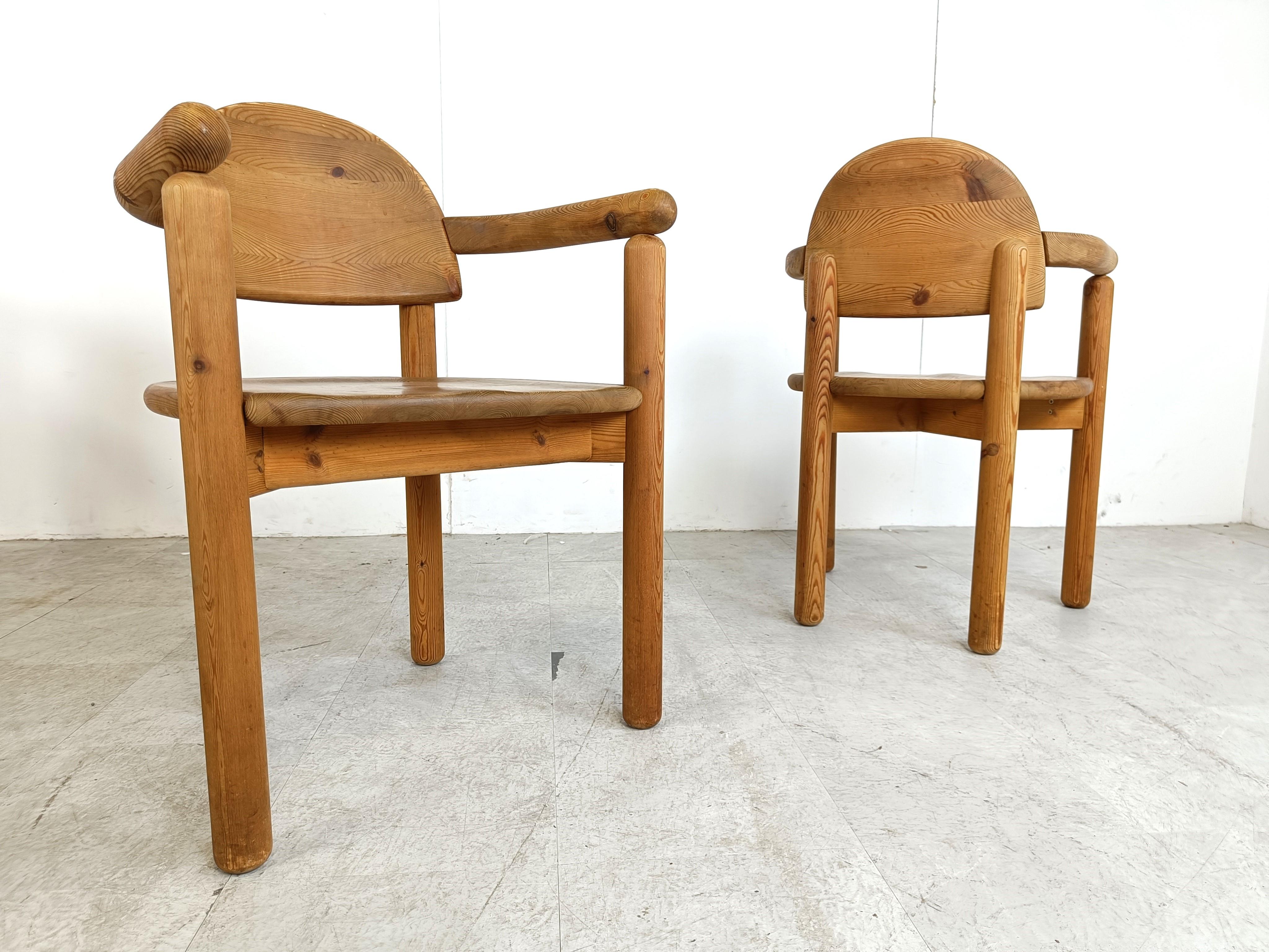 Rainer Daumiller pine wood dining chairs for Hirtshals Savvaerk set of 6, 1980s 4