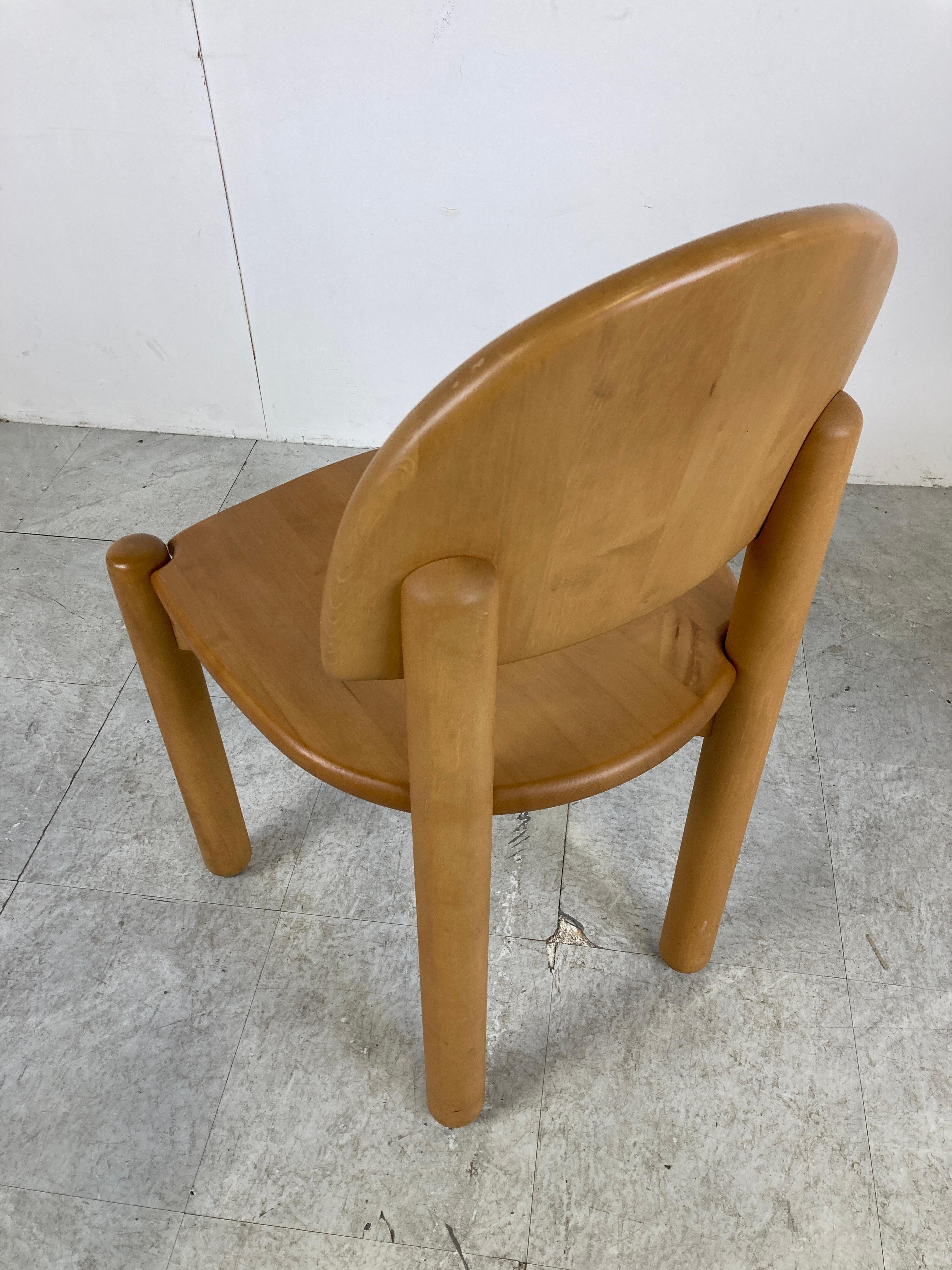 Rainer Daumiller Pine Wood Dining Chairs for Hirtshals Savvaerk Set of 6, 1980s 8