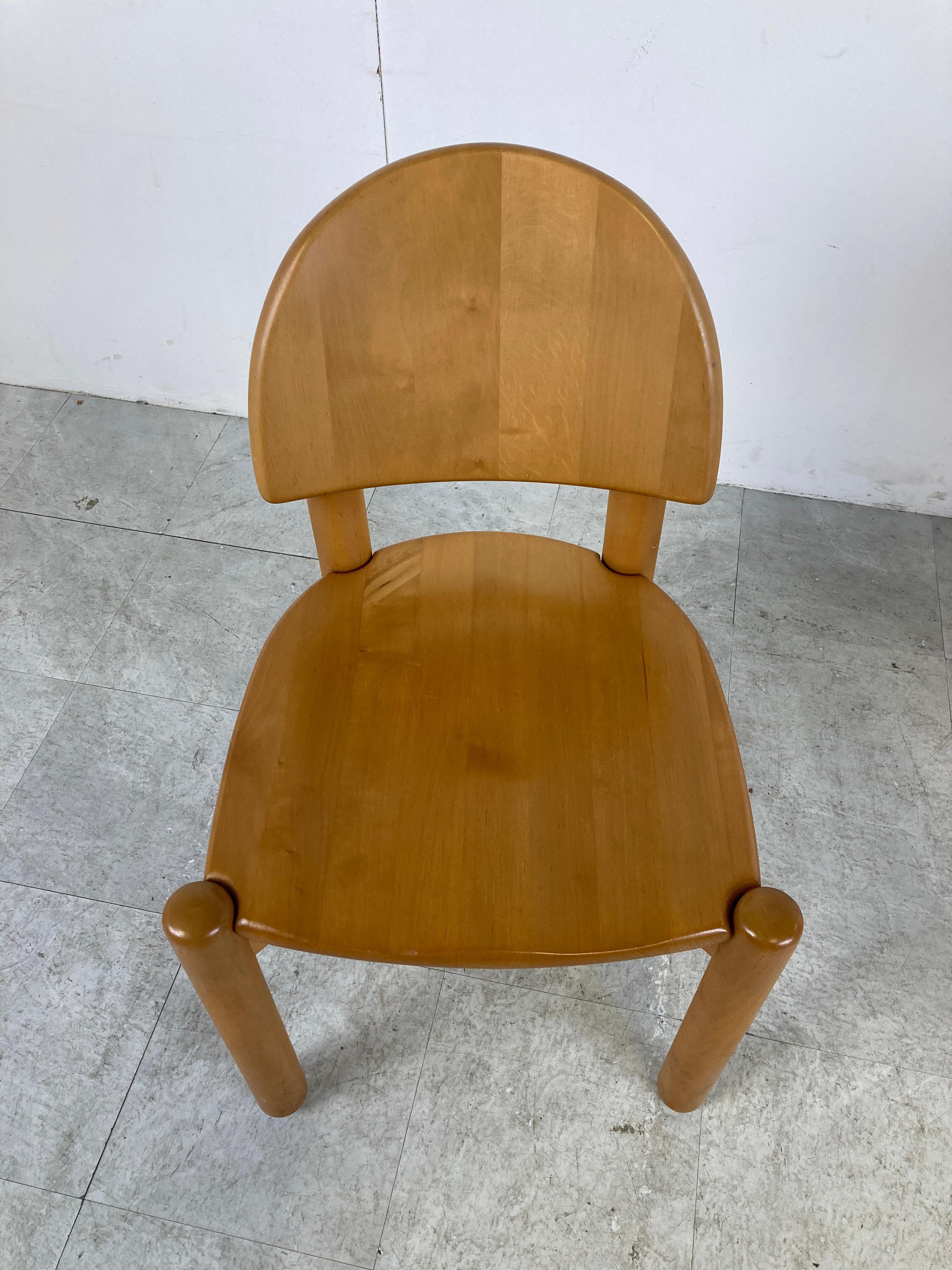 Rainer Daumiller Pine Wood Dining Chairs for Hirtshals Savvaerk Set of 6, 1980s 9