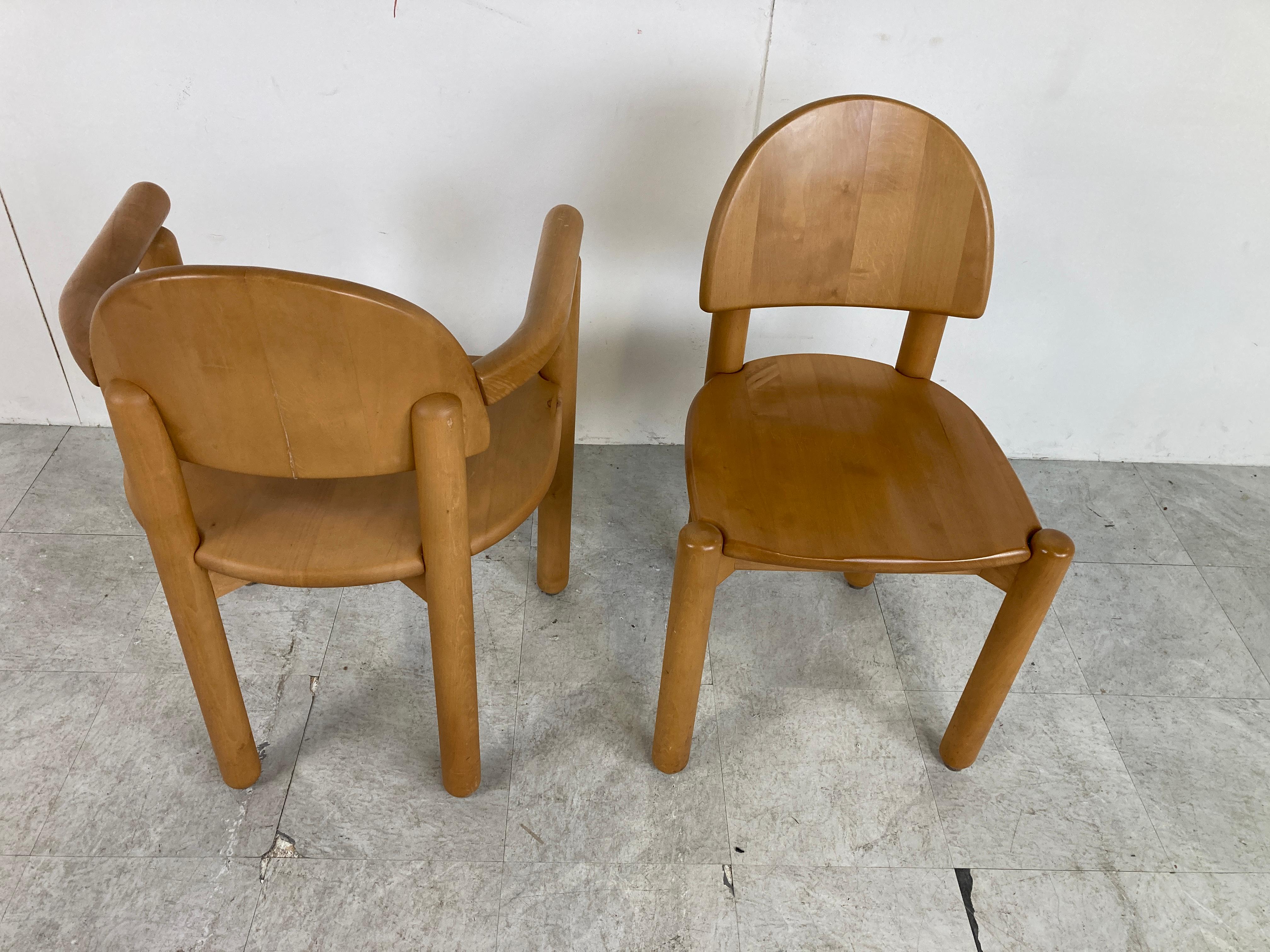 Rainer Daumiller Pine Wood Dining Chairs for Hirtshals Savvaerk Set of 6, 1980s 3