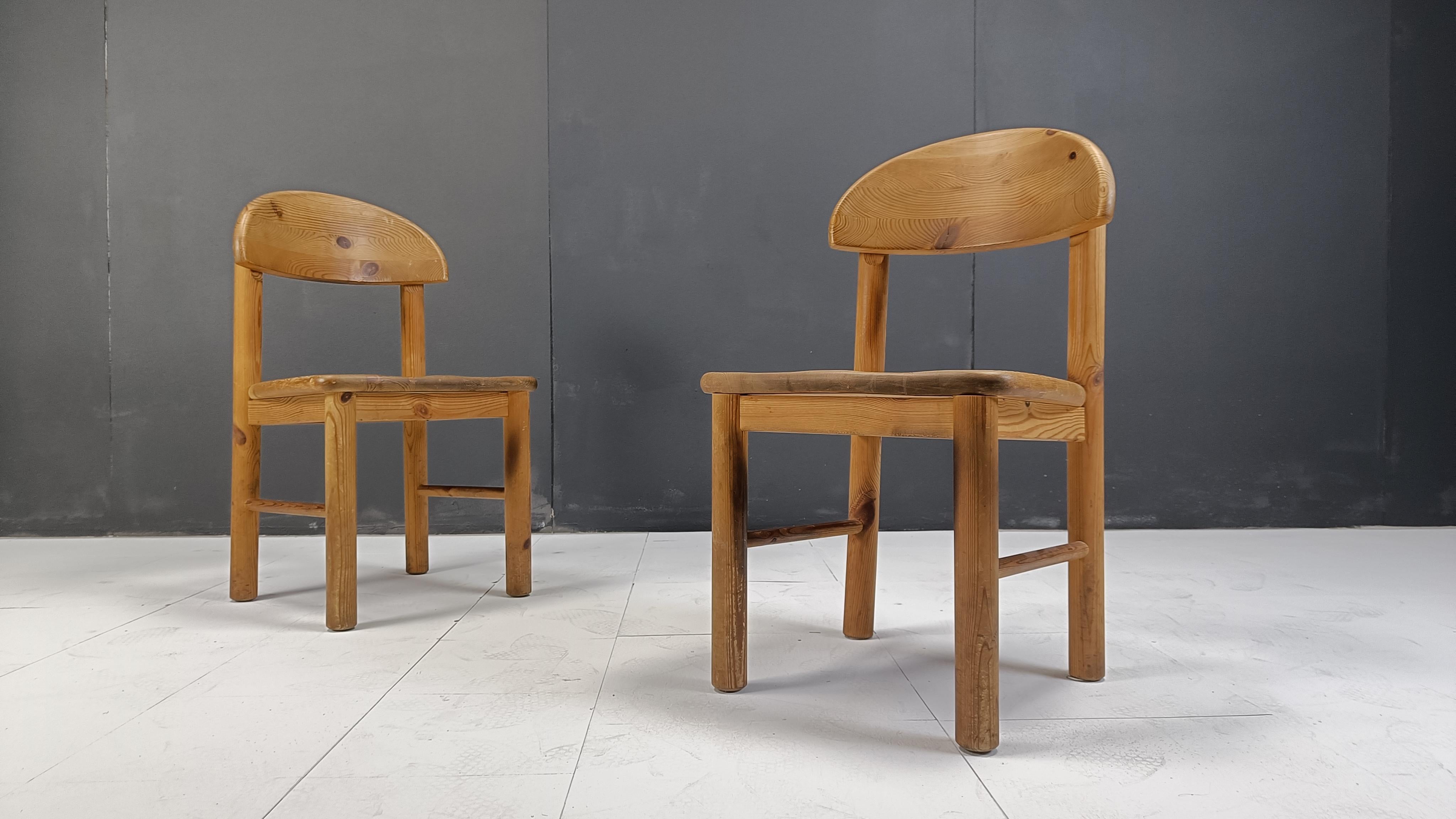 Rainer Daumiller pine wood dining chairs for Hirtshals Savvaerk - set of 6 3