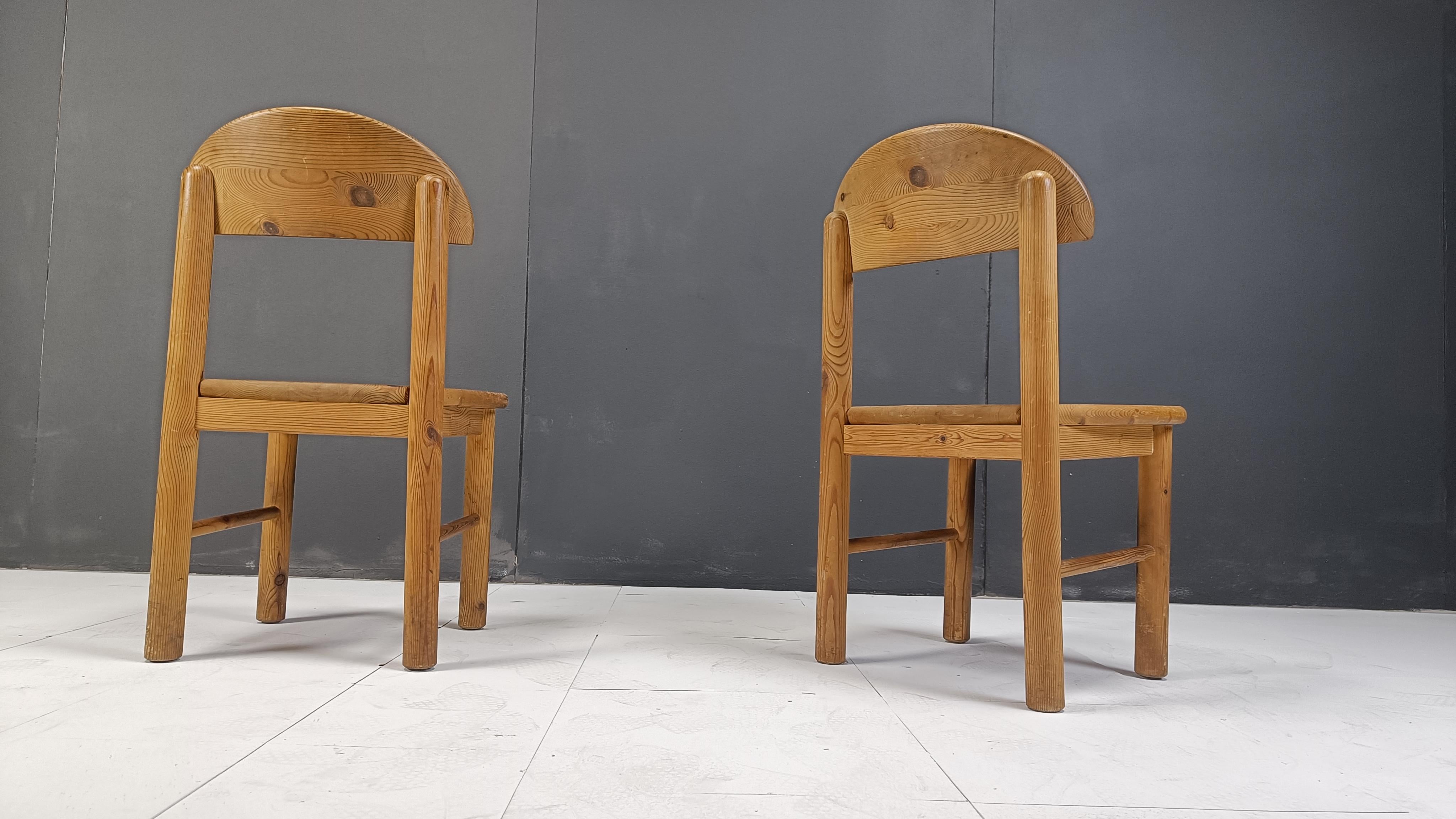 Rainer Daumiller pine wood dining chairs for Hirtshals Savvaerk - set of 6 4