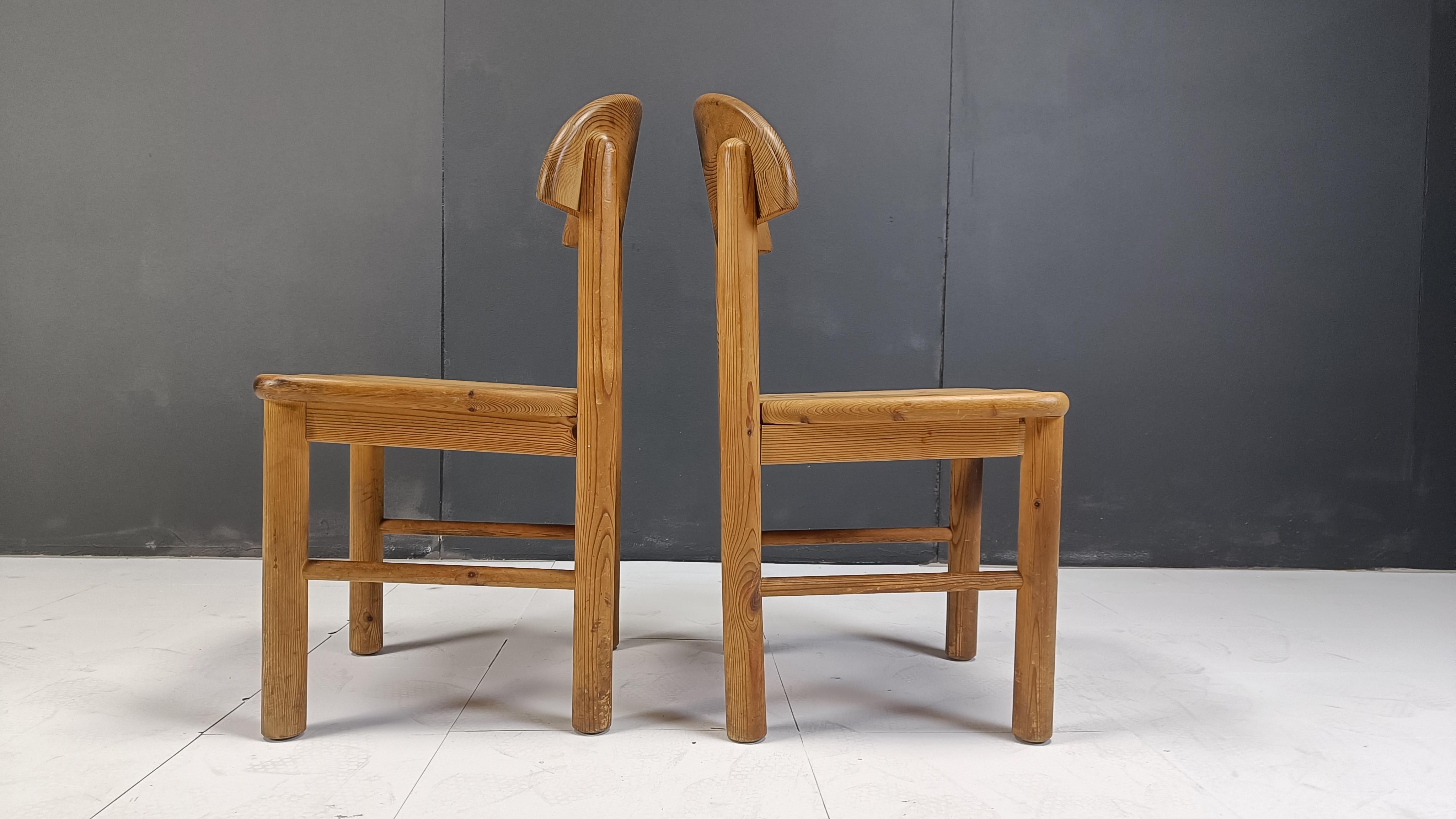 Rainer Daumiller pine wood dining chairs for Hirtshals Savvaerk - set of 6 5