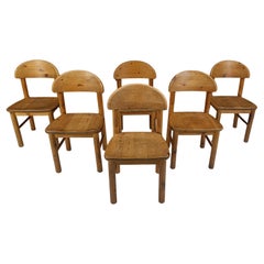 Rainer Daumiller pine wood dining chairs for Hirtshals Savvaerk - set of 6