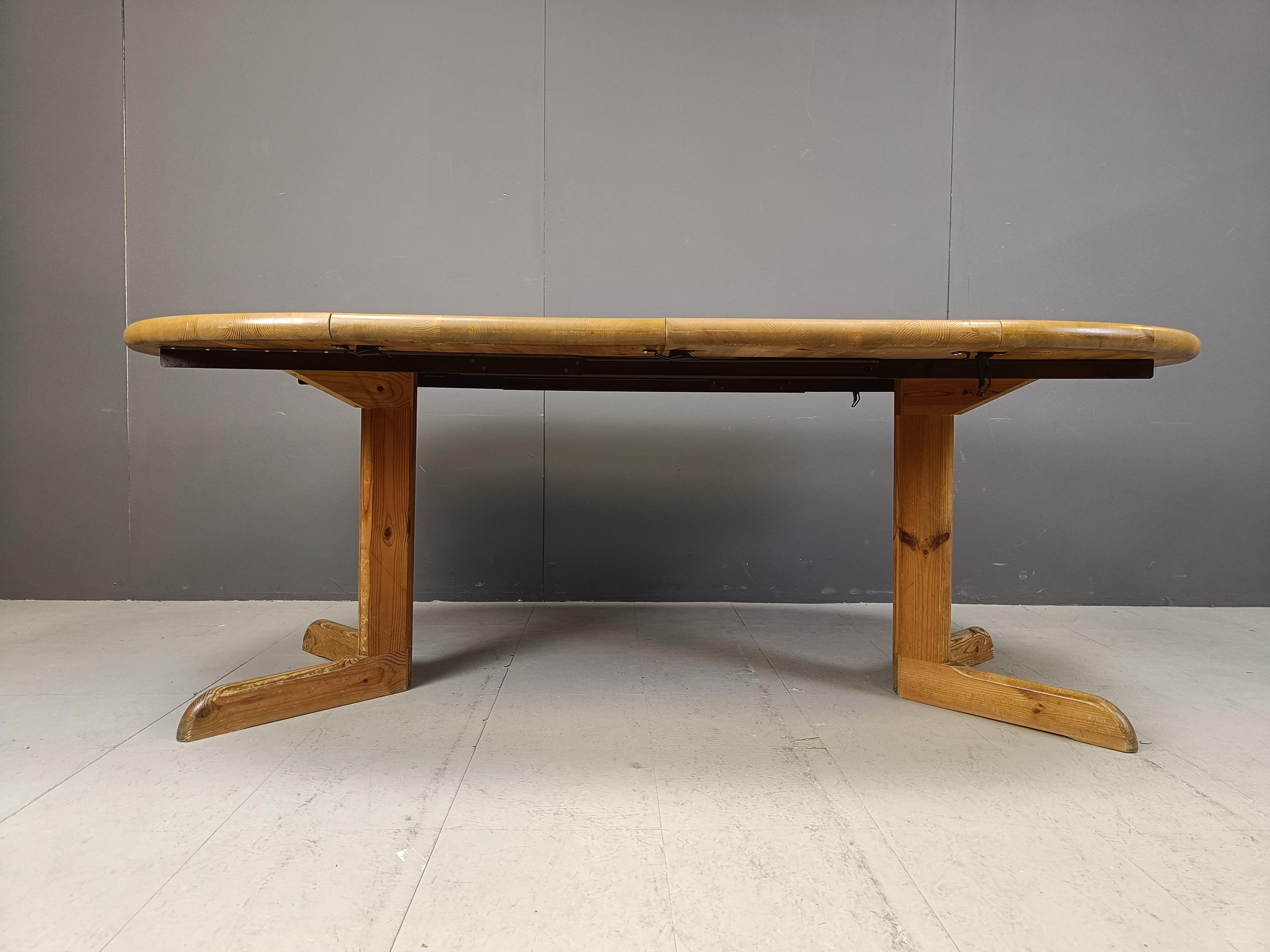 Rainer Daumiller pine wood dining set for Hirtshals Savvaerk - set of 4 - 1980s For Sale 4