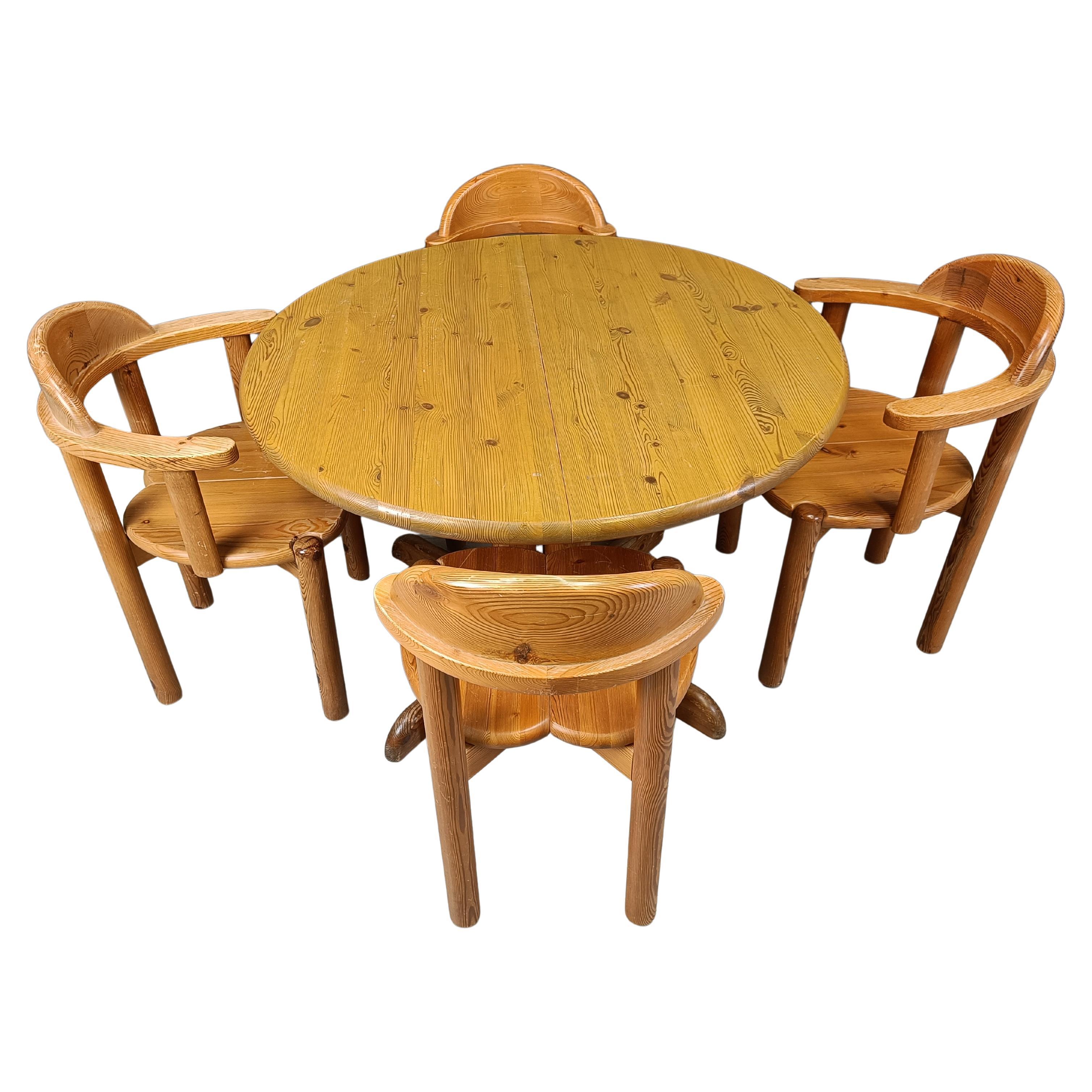 Ensemble de salle à manger Rainer Daumiller pour Hirtshals Savvaerk - ensemble de 4 - 1980