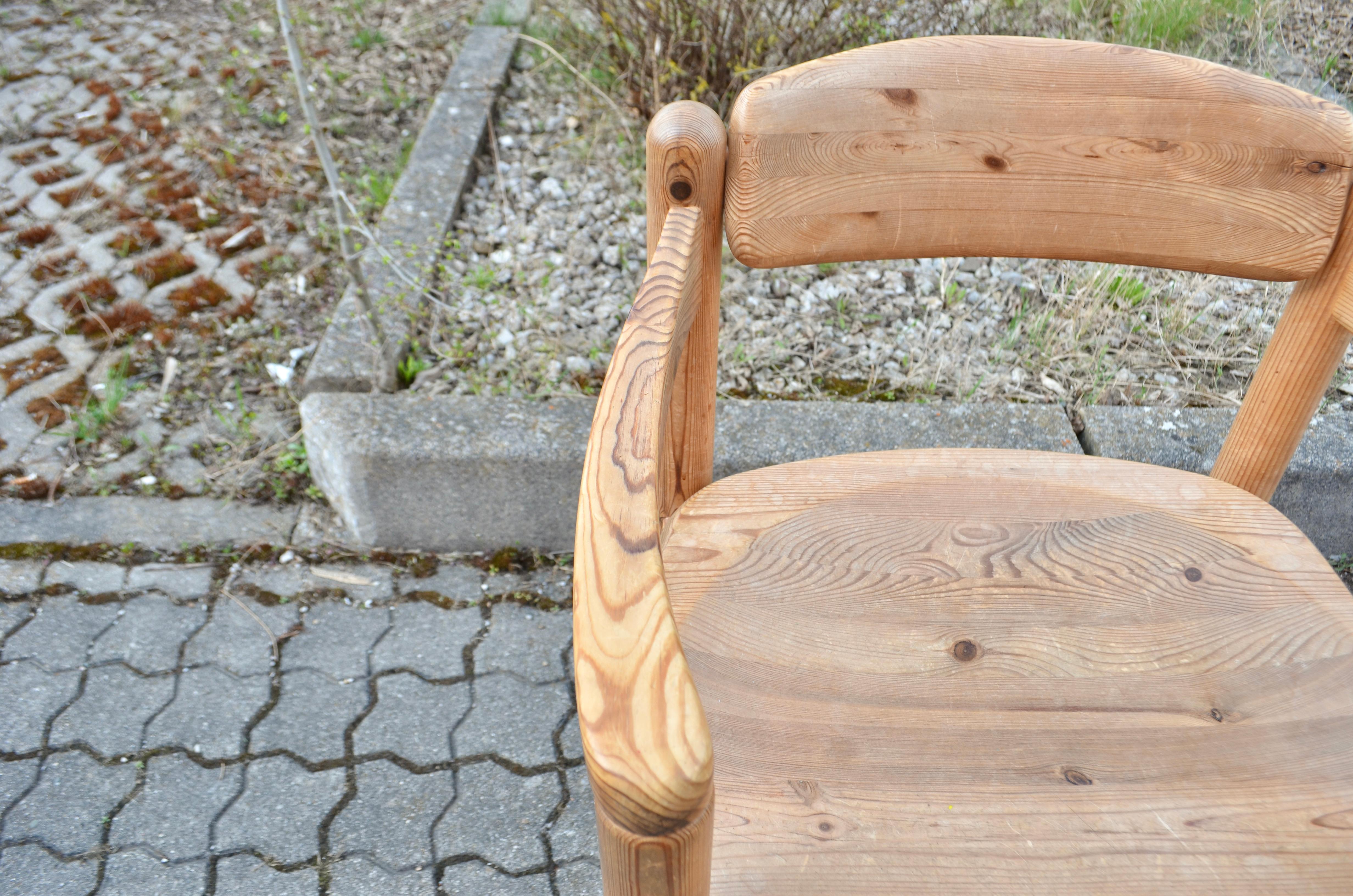 Rainer Daumiller Rare Danish Armchairs Set of 4 Scandinavian Pine Hirtshals For Sale 3