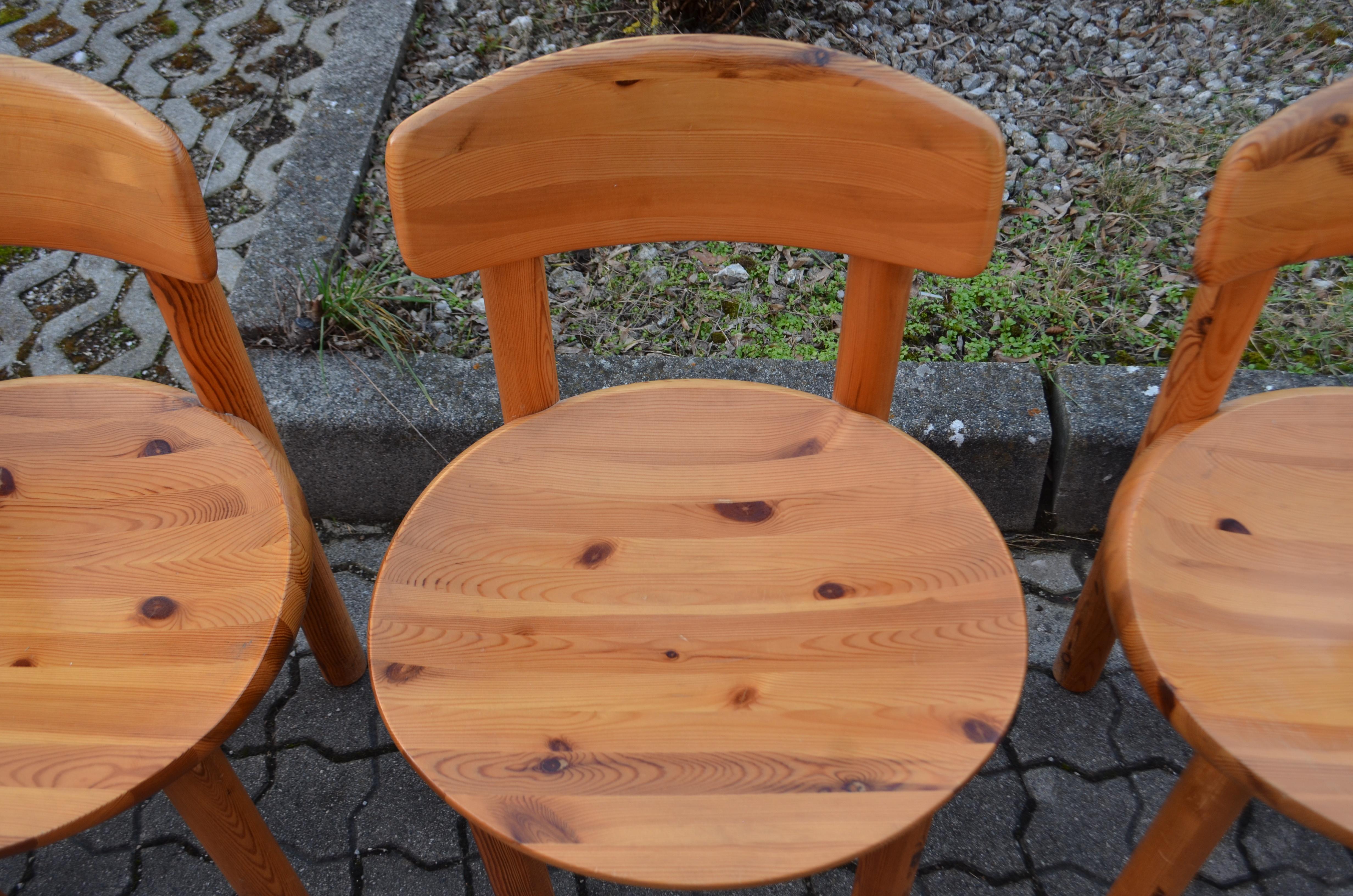 Rainer Daumiller Rare Danish Flex chairs Scandinavian Pine Hirtshals Set of 6 For Sale 8