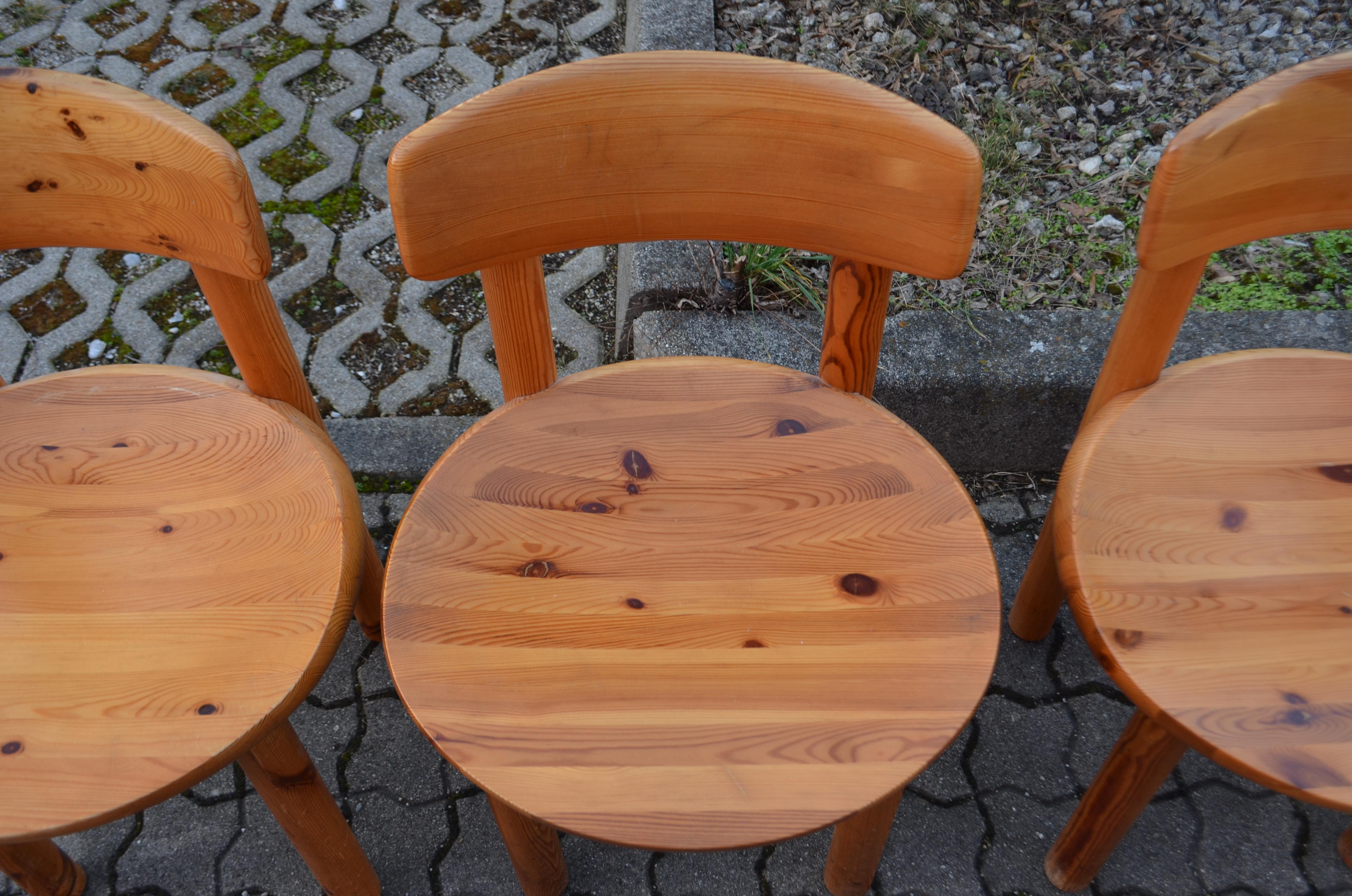 Rainer Daumiller Rare ensemble de 6 chaises danoises Flex en pin scandinave en vente 8