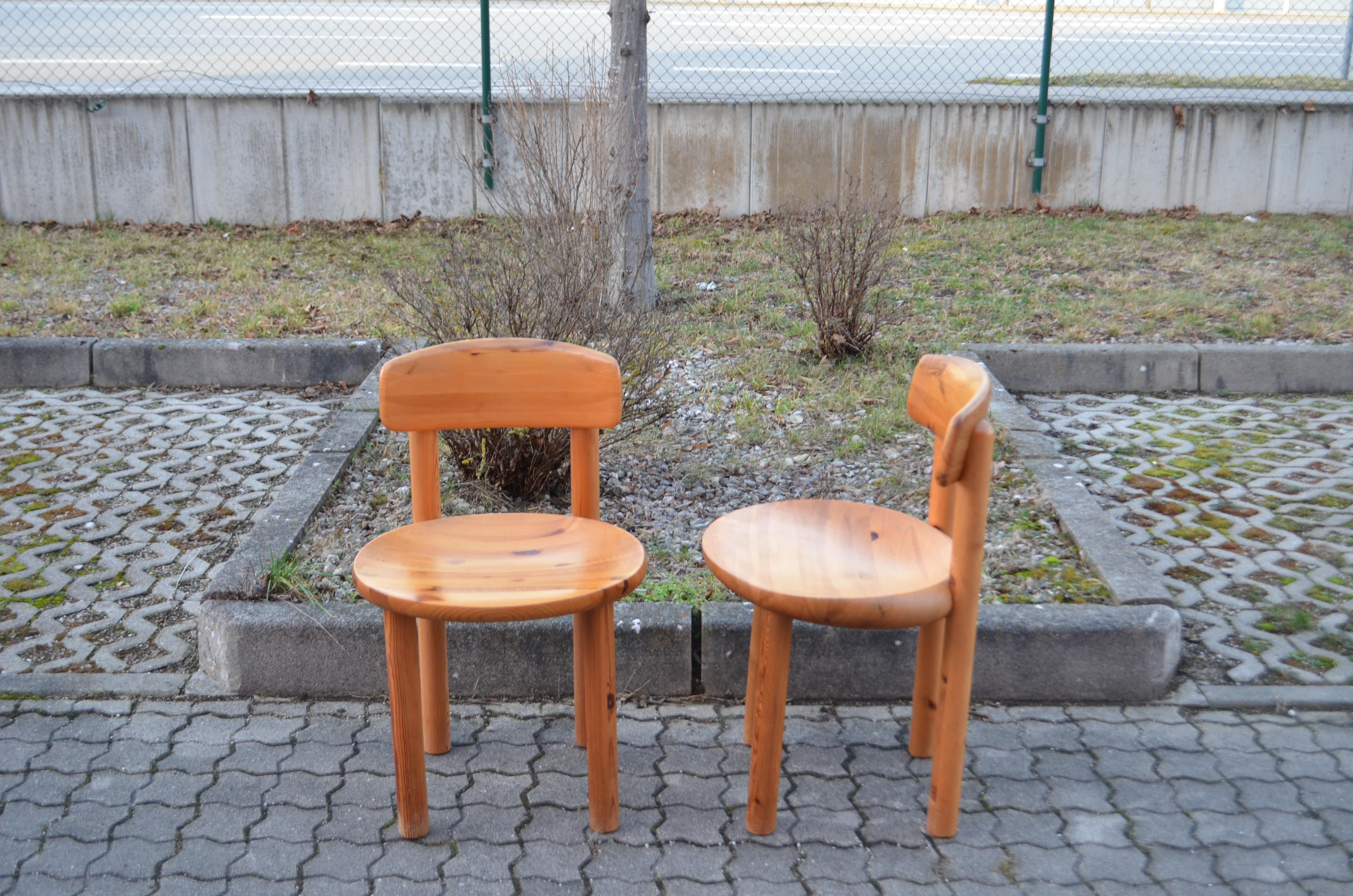 Rainer Daumiller Rare ensemble de 6 chaises danoises Flex en pin scandinave en vente 11