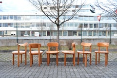 Rainer Daumiller Rare Danish Flex chairs Scandinavian Pine Hirtshals Set of 6