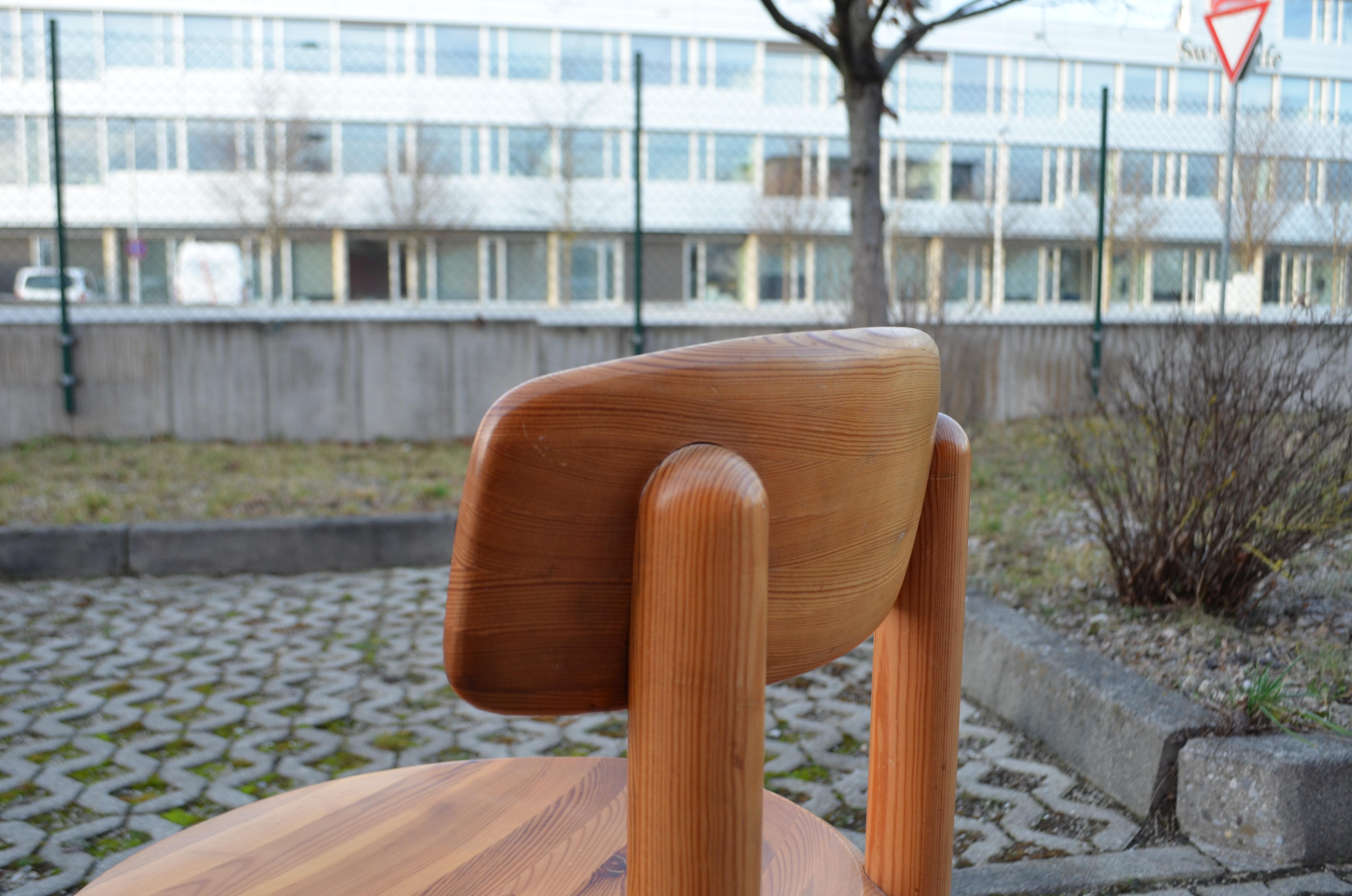 Rainer Daumiller Rare ensemble de 6 chaises danoises Flex en pin scandinave en vente 12