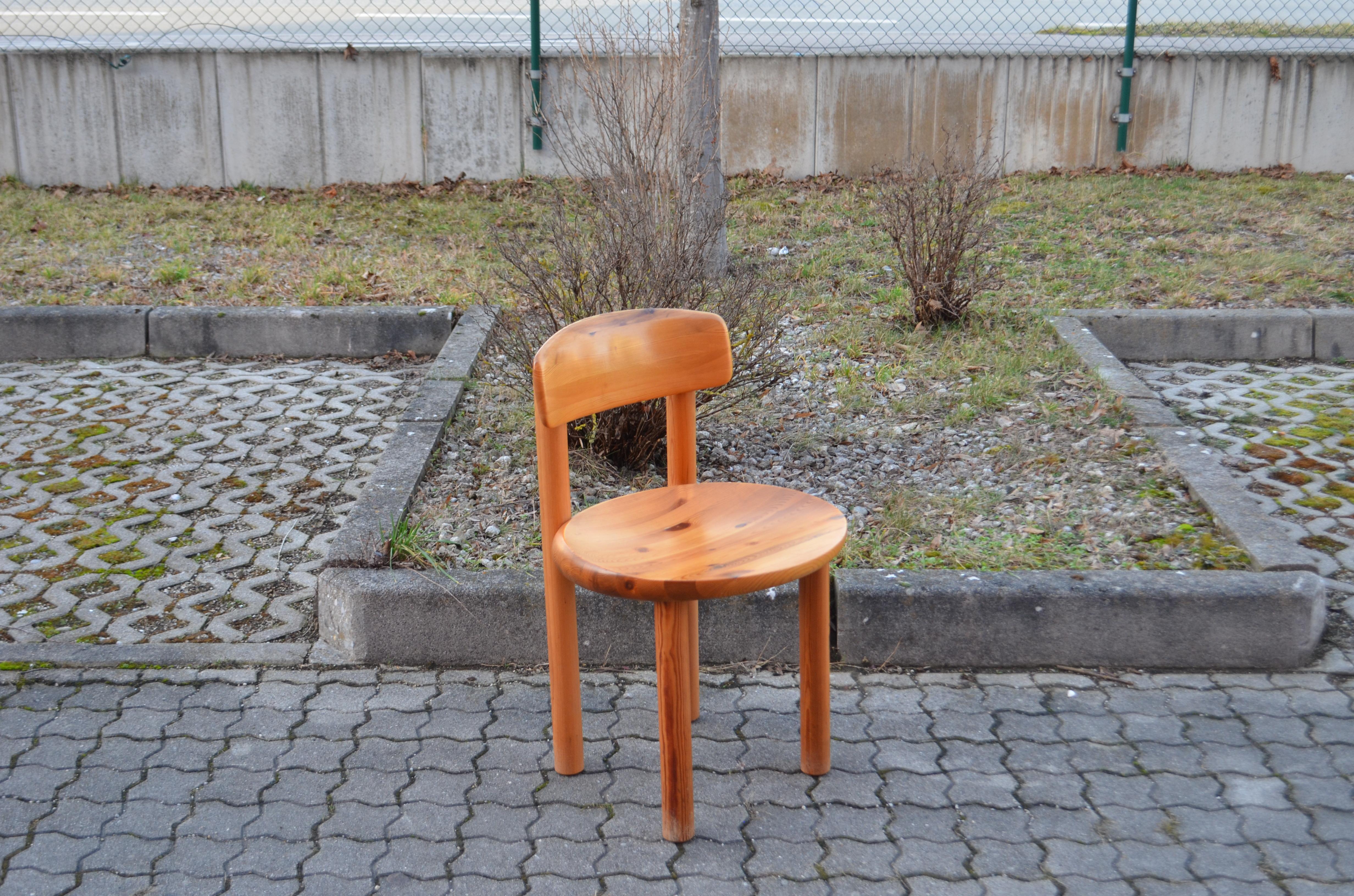 Bois Rainer Daumiller Rare ensemble de 6 chaises danoises Flex en pin scandinave en vente